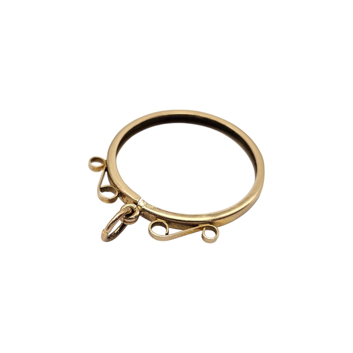 9ct Yellow Gold Full Sovereign Mount Pendant L 2.4 cm 0.9 g.