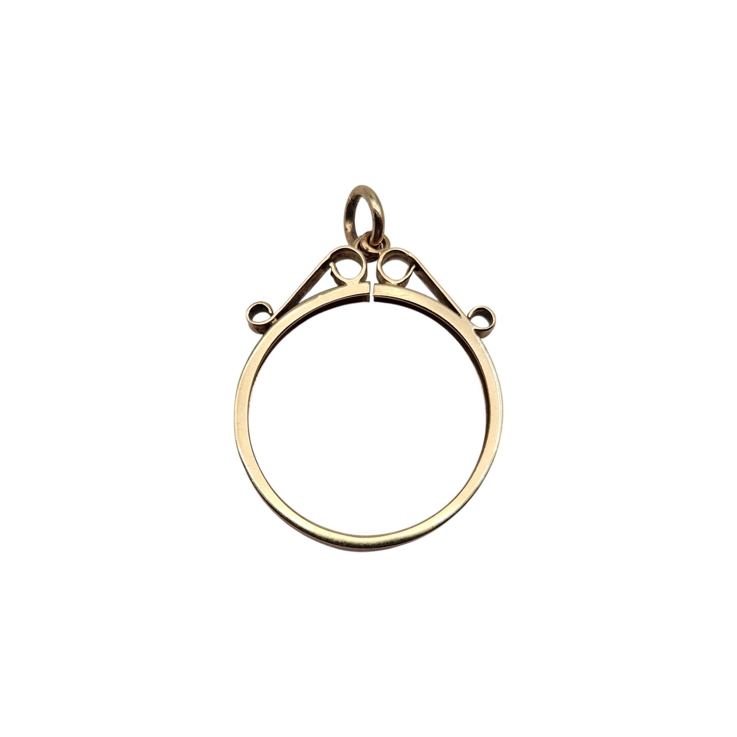 9ct 375 Yellow Gold Full Sovereign Mount Pendant 1976 L 2.6 cm 1.6 g.