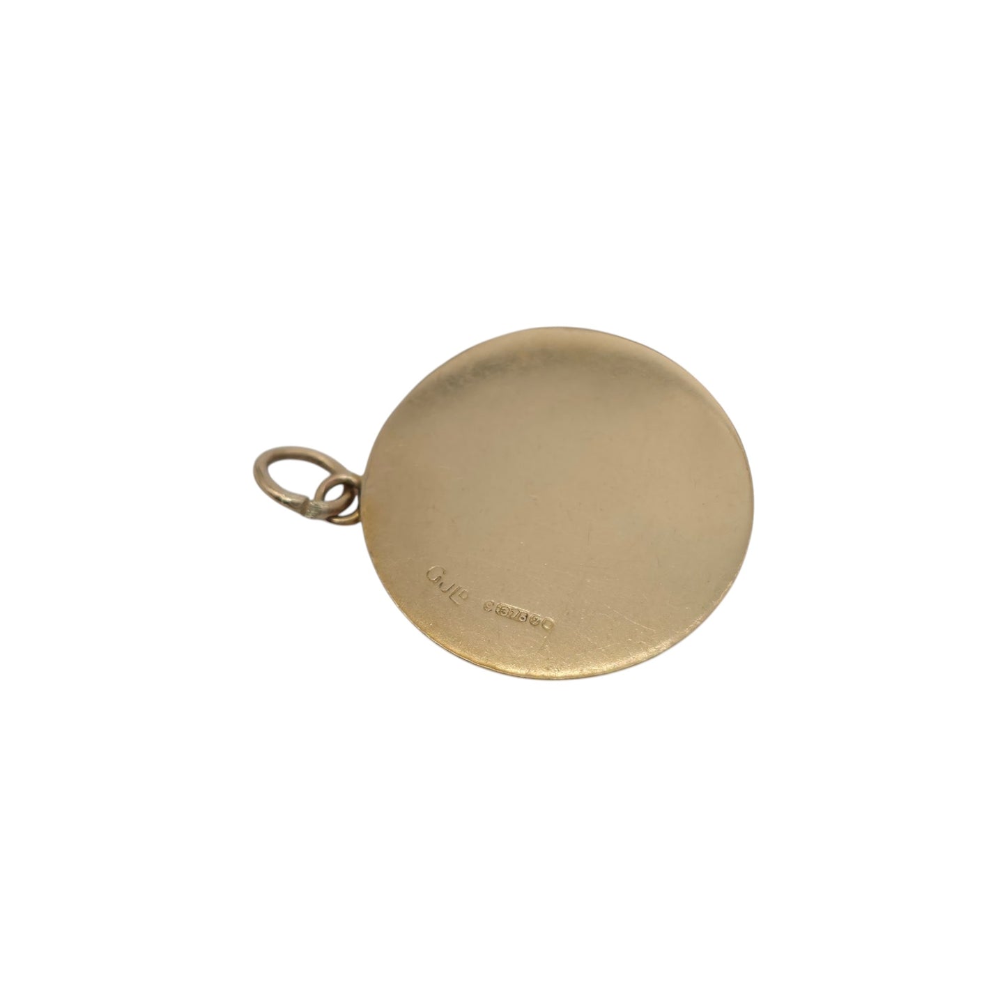 Georg Jensen 9ct 375 Yellow Gold St Christopher Charm 1962 L 1.8 cm 2.0 g.