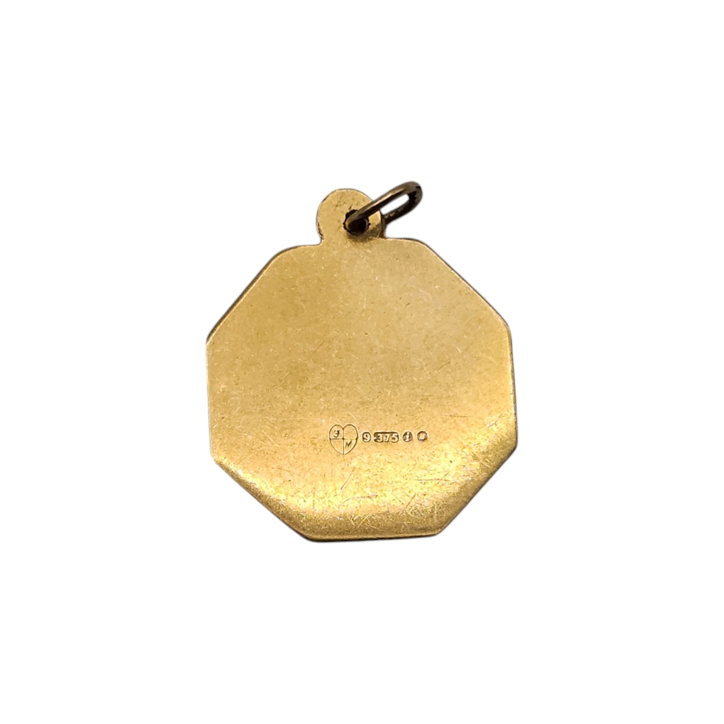 9ct 375 Yellow Gold St Christopher Charm 1964 L 1.6 cm 1.1 g.