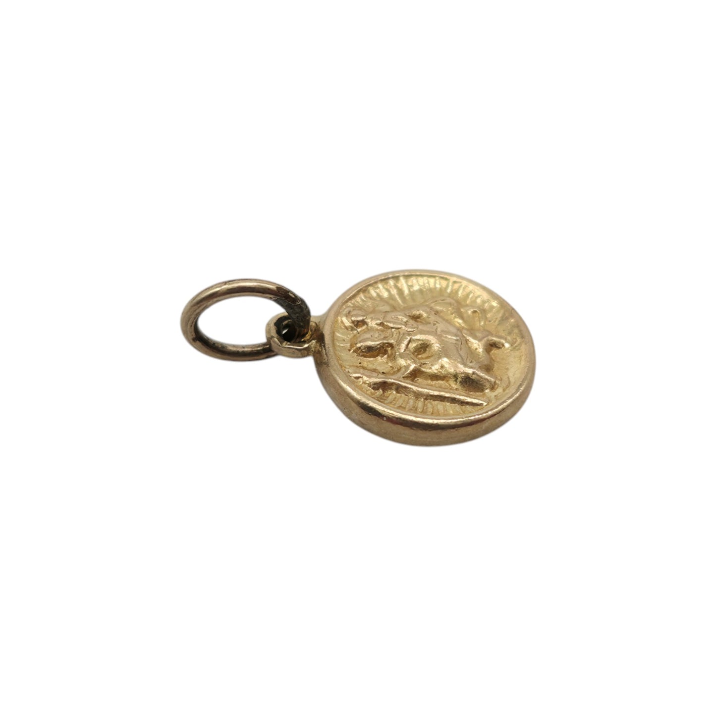 Petite 9ct Yellow Gold St Christopher Charm L 8 mm 0.5 g.