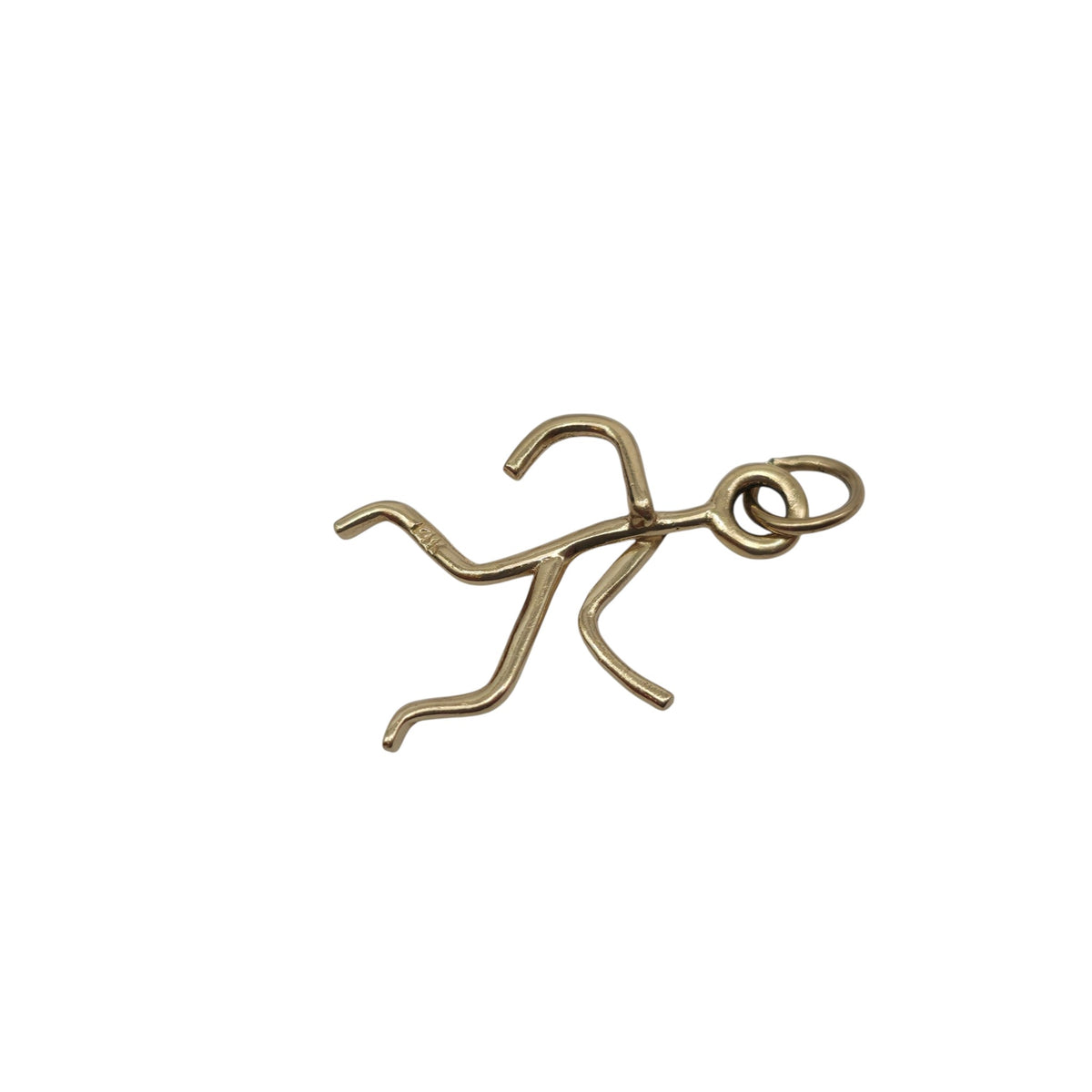 14ct Yellow Gold Stick Figure Charm L 2.0 cm 0.9 g.
