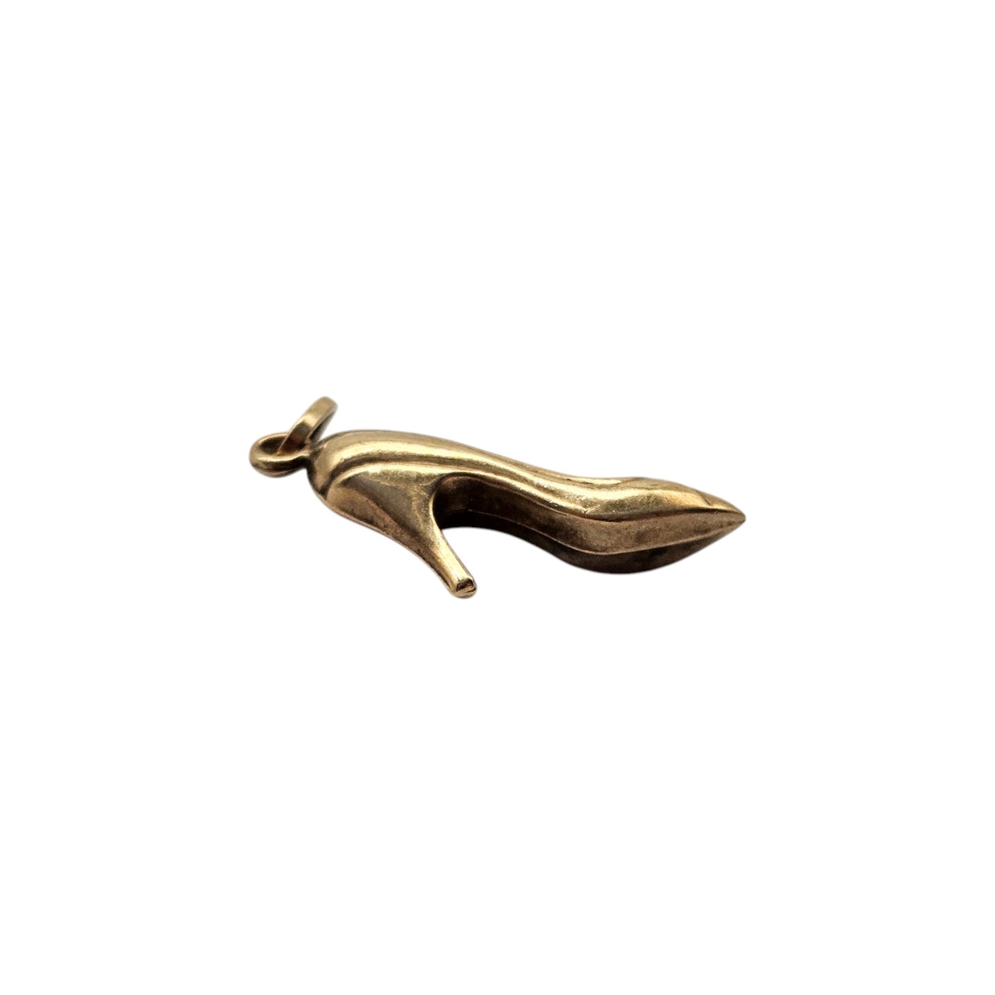 9ct Yellow Gold Stiletto Shoe Charm 1.7 cm 0.4 g.