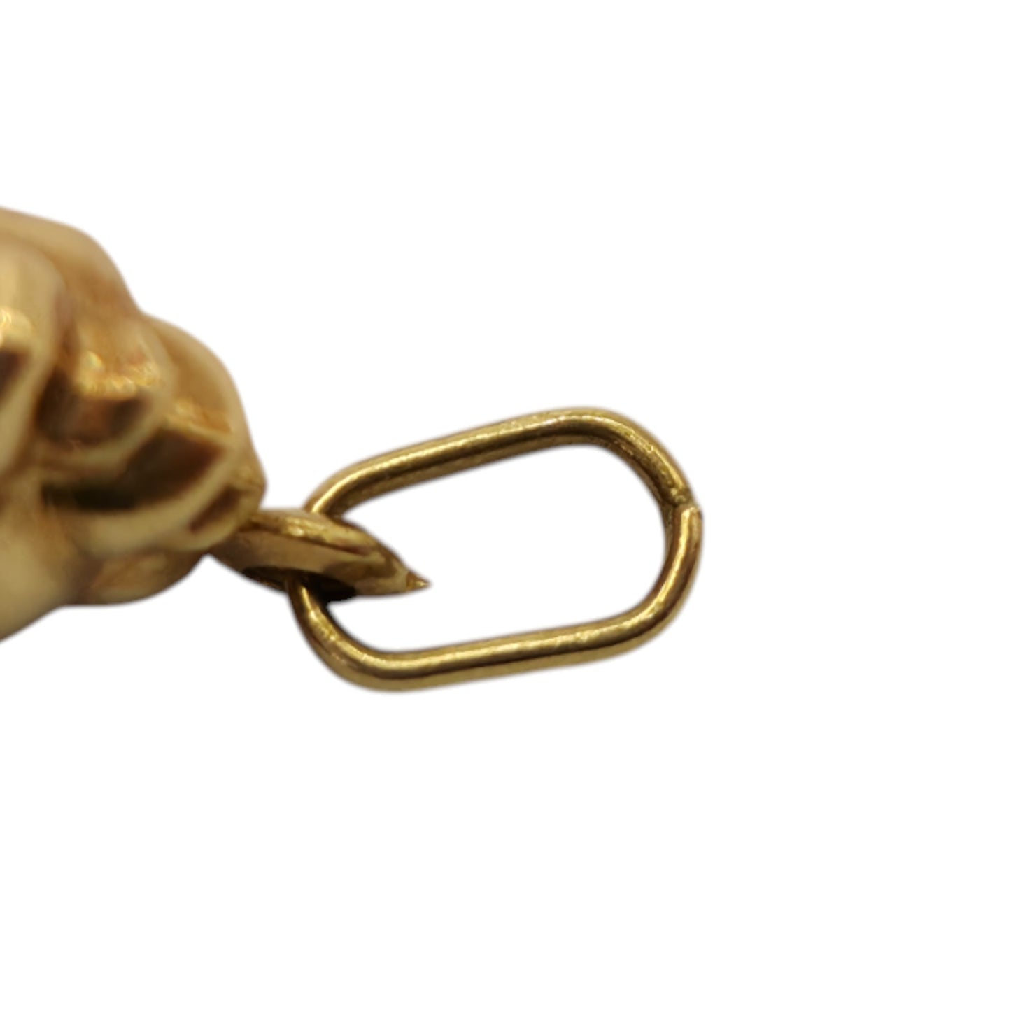 9ct Yellow Gold Sun Face Charm L 1.0 cm 0.4 g.