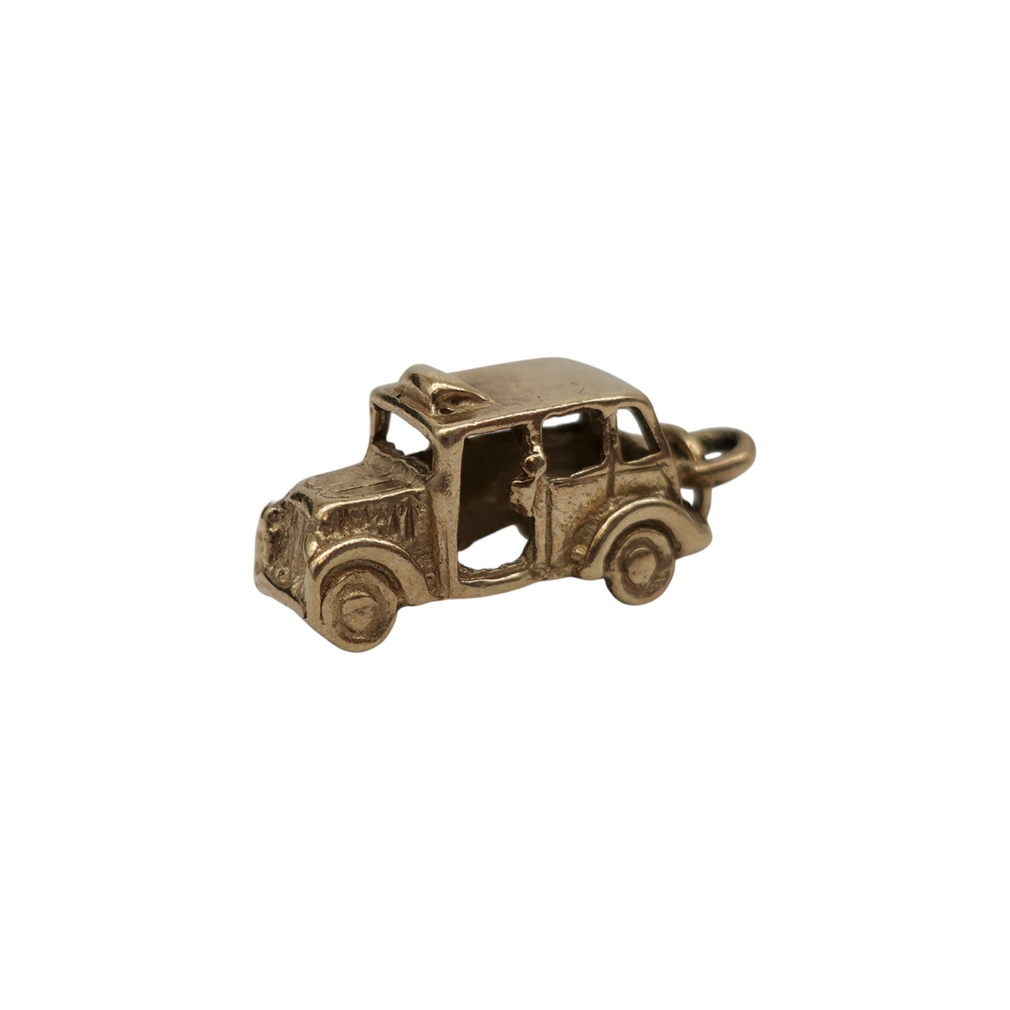 9ct 375 Yellow Gold Taxi Charm L 1.5 cm 1.9 g.