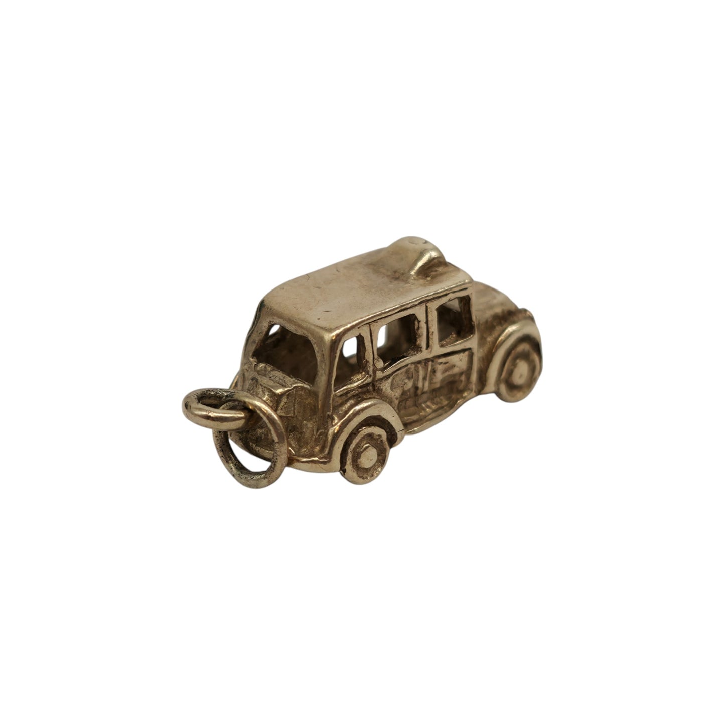 9ct 375 Yellow Gold Taxi Charm L 1.5 cm 1.9 g.
