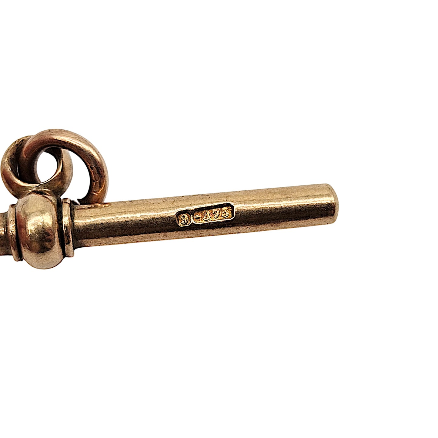 Heavy Antique 9ct 375 Rose Swivel T-Bar c.1900 L 4.1 cm 4.6 g.