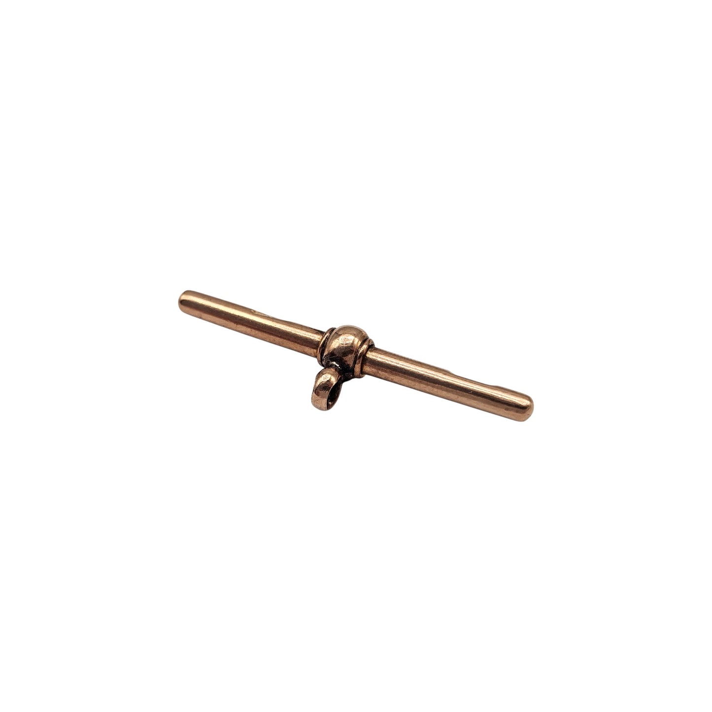 Antique 9ct 375 Rose Gold T-Bar c.1910 L 3.5 cm 2.9 g.