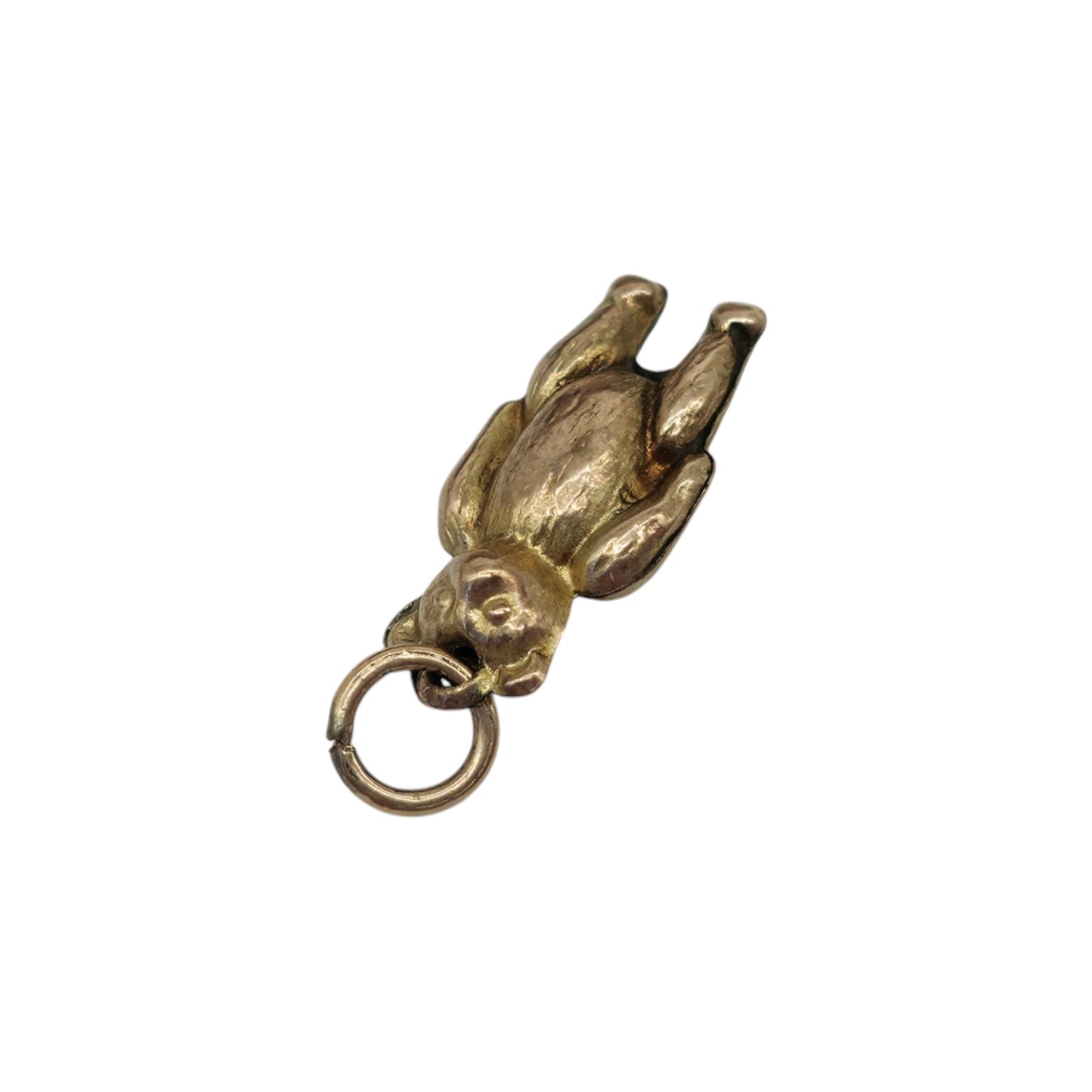 Antique 9ct Yellow Gold Teddy Bear Charm c.1920 L 1.4 cm 0.4 g.
