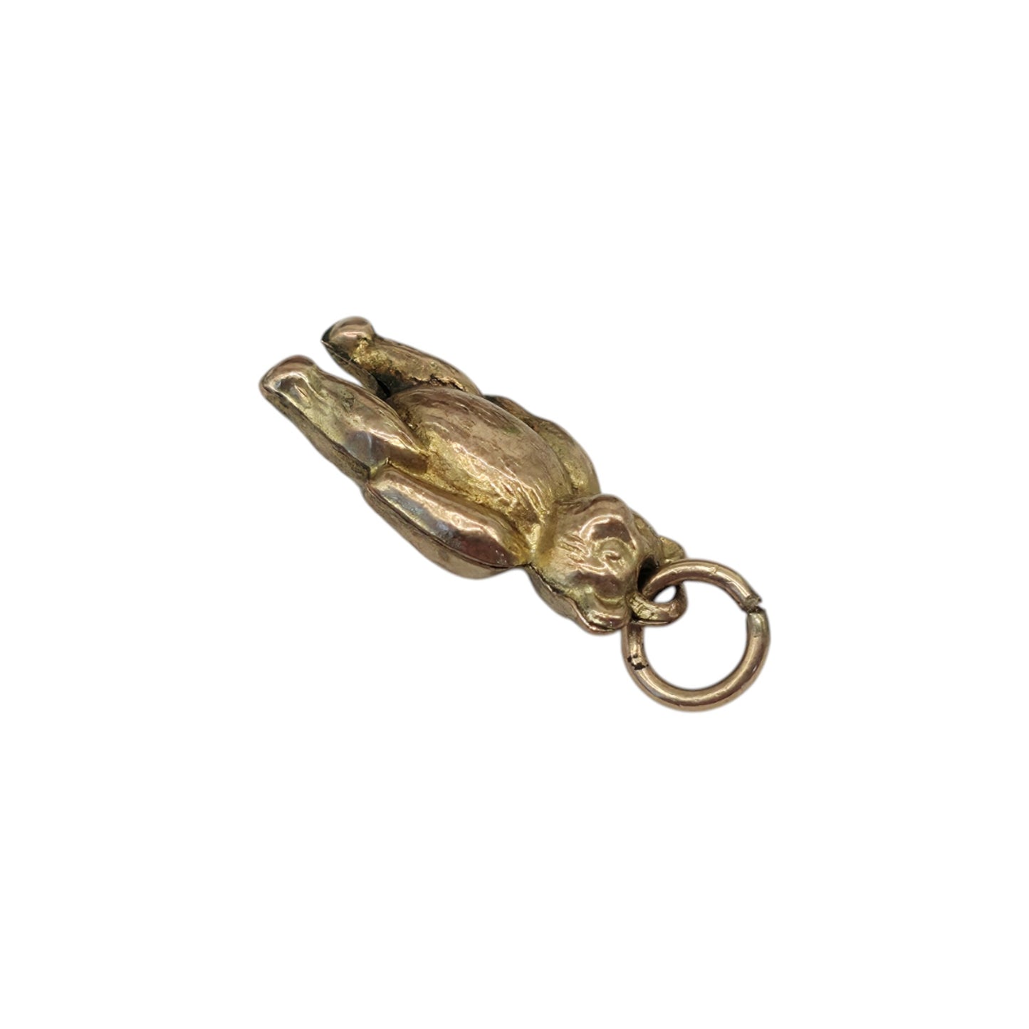 Antique 9ct Yellow Gold Teddy Bear Charm c.1920 L 1.4 cm 0.4 g.