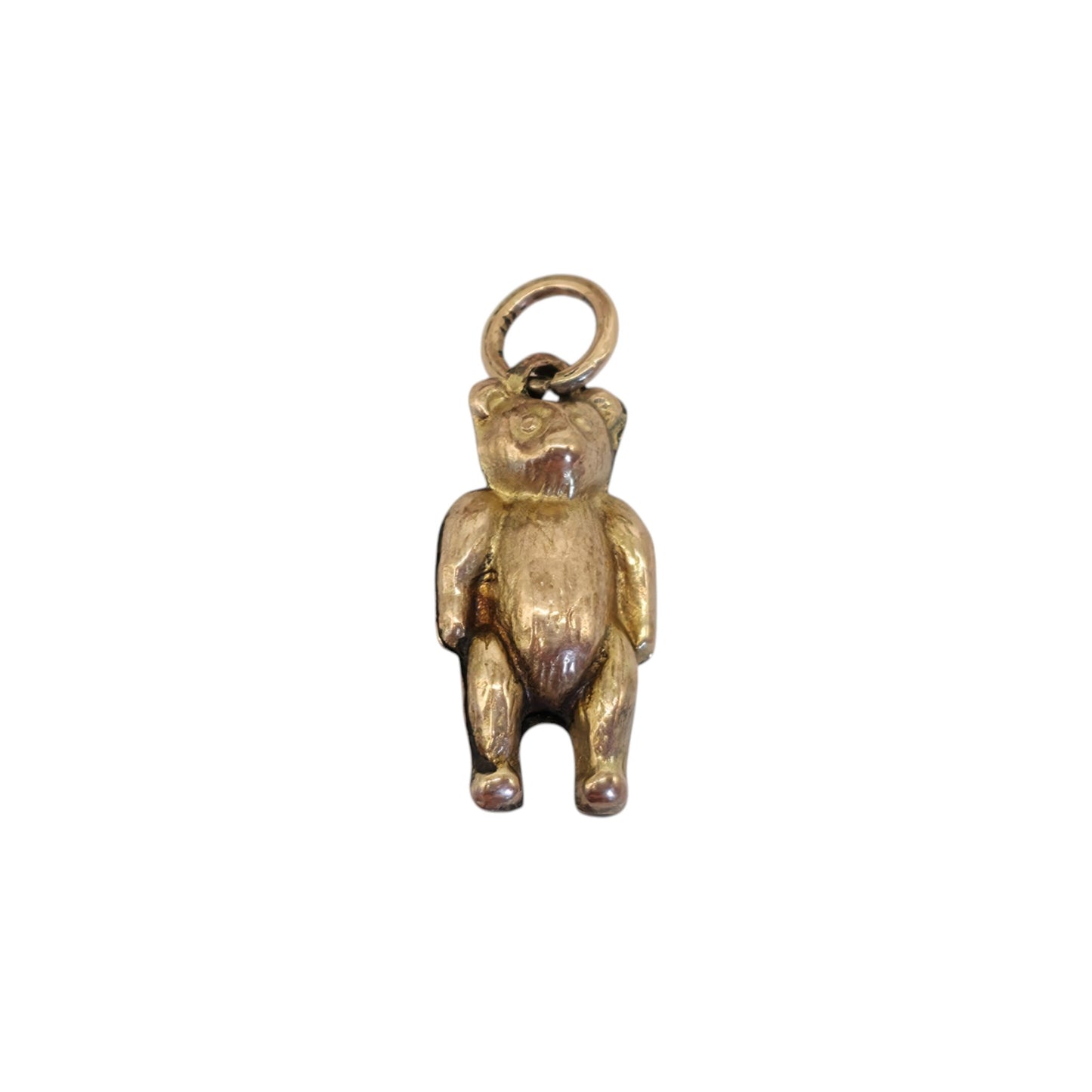 Antique 9ct Yellow Gold Teddy Bear Charm c.1920 L 1.4 cm 0.4 g.
