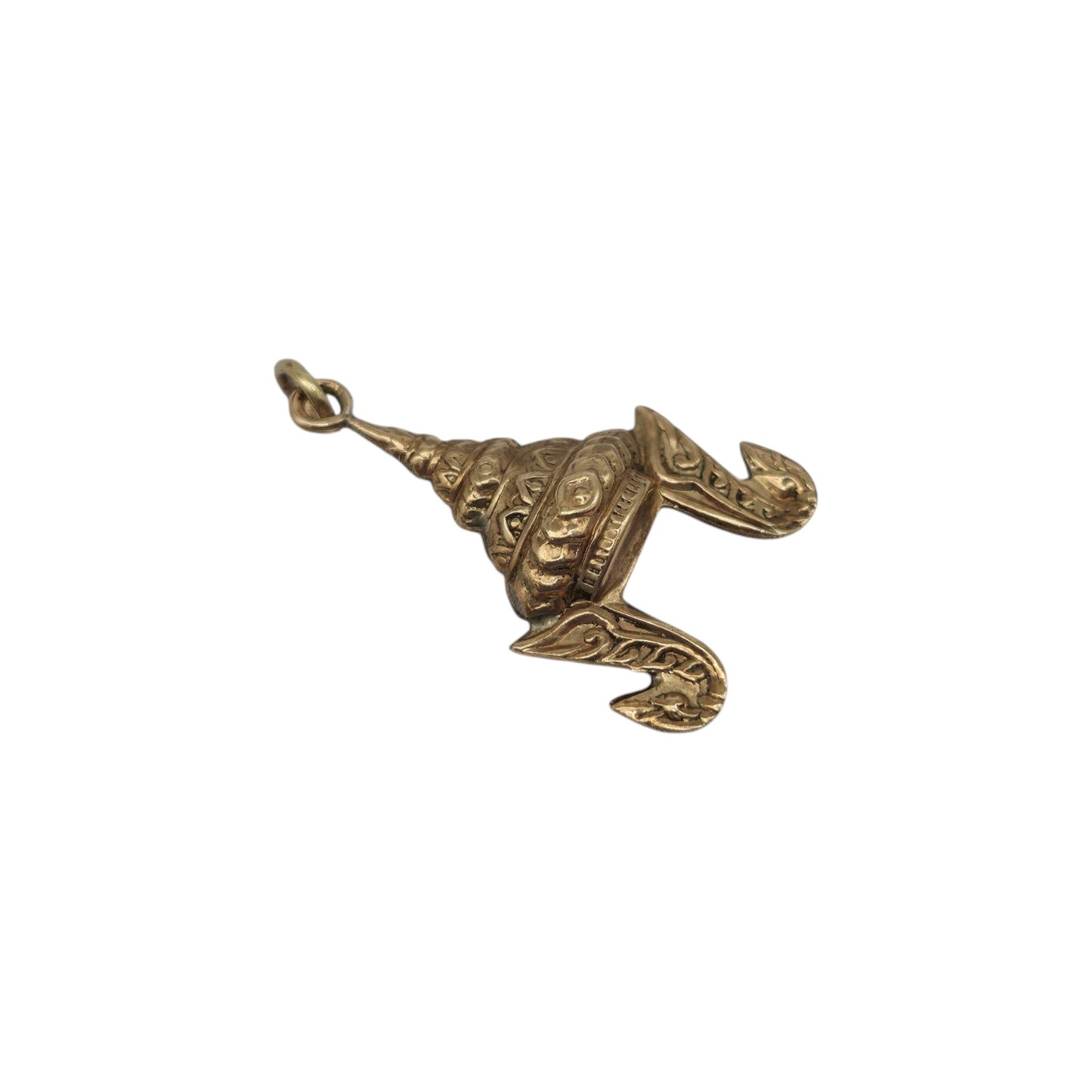 9ct Yellow Gold Thai Chada Headdress Charm L 1.9 cm 1.2 g.