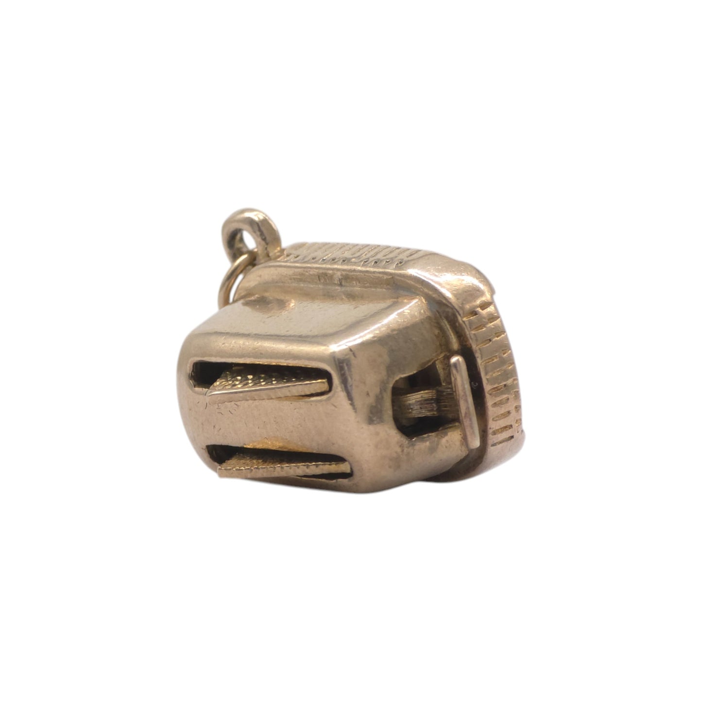 Unusual 9ct 375 Yellow Gold Toaster Articulated Charm 1960 L 1.9 cm 8.5 g.