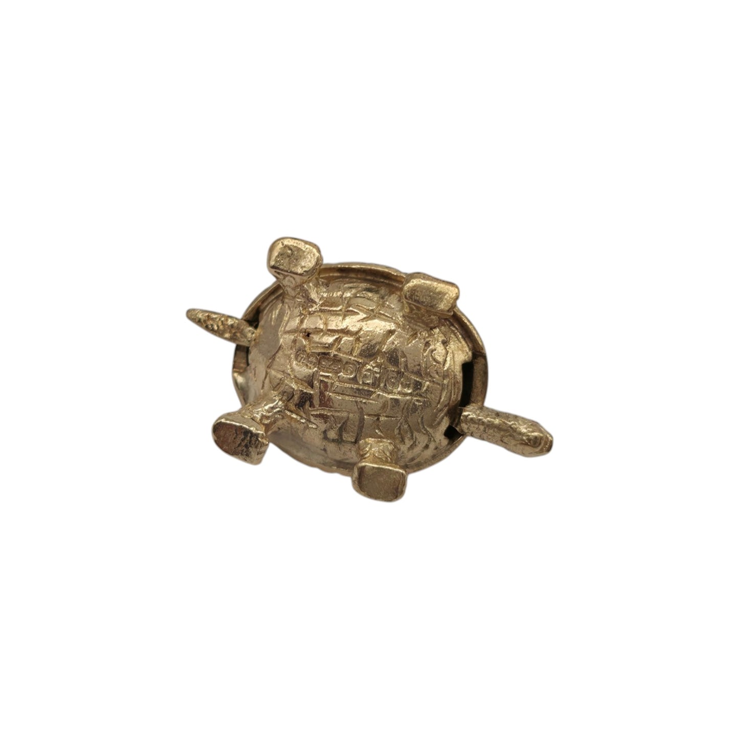 9ct 375 Yellow Gold Articulated Tortoise Charm 1969 L 2.1 cm 2.5 g.