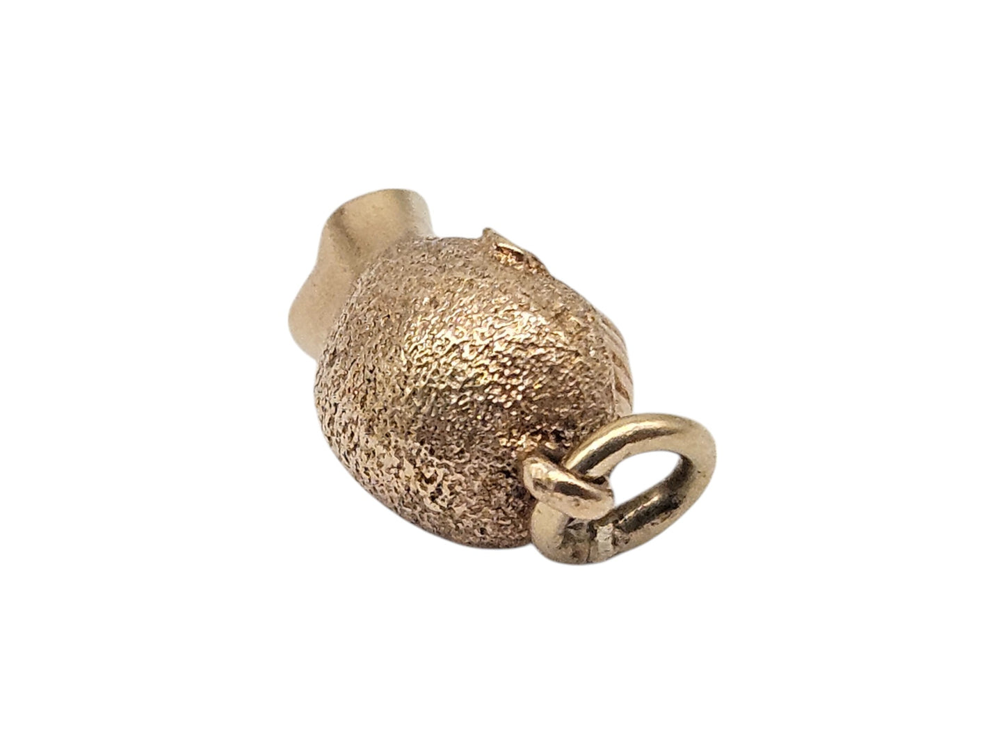 9ct Yellow Gold Tribal Head Charm L 1.2 cm 3.2 g.