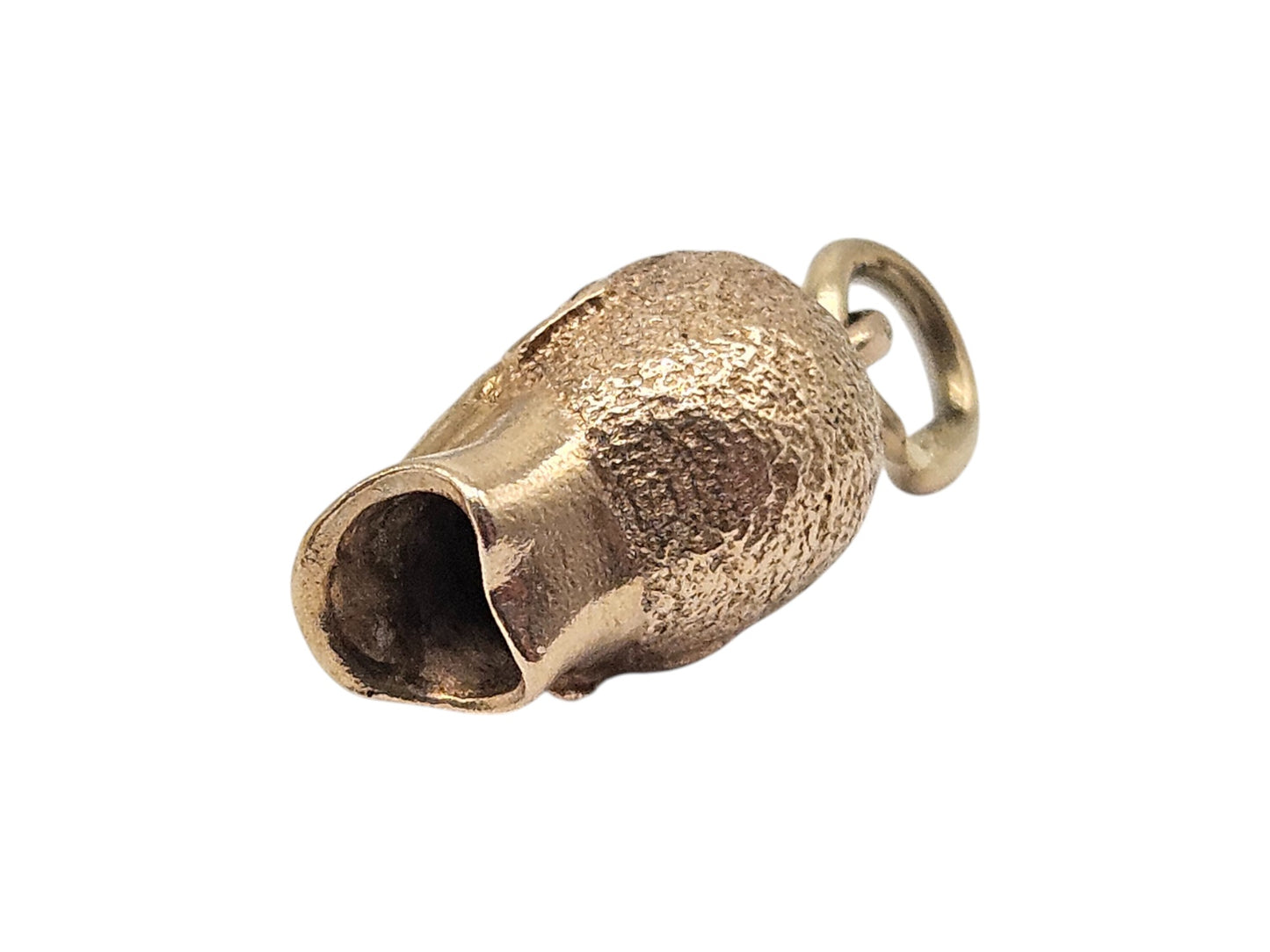 9ct Yellow Gold Tribal Head Charm L 1.2 cm 3.2 g.