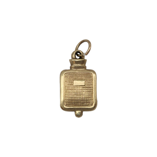 9ct Yellow Gold Water Bottle Charm c.1960's L 1.3 cm 0.4 g.