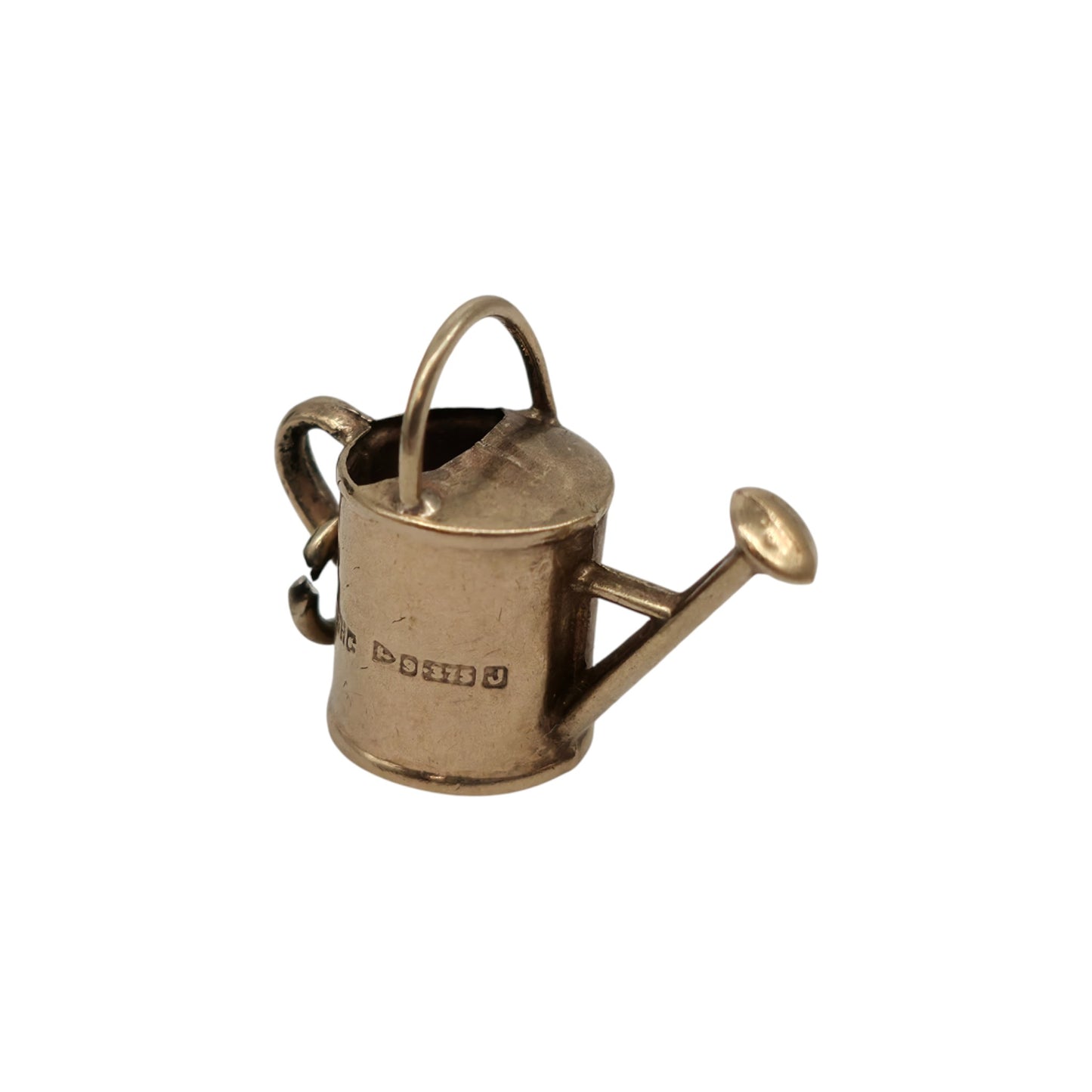 Chester 9ct 375 Yellow Gold Watering Can Charm 1959 L 1.5 cm 0.6 g.