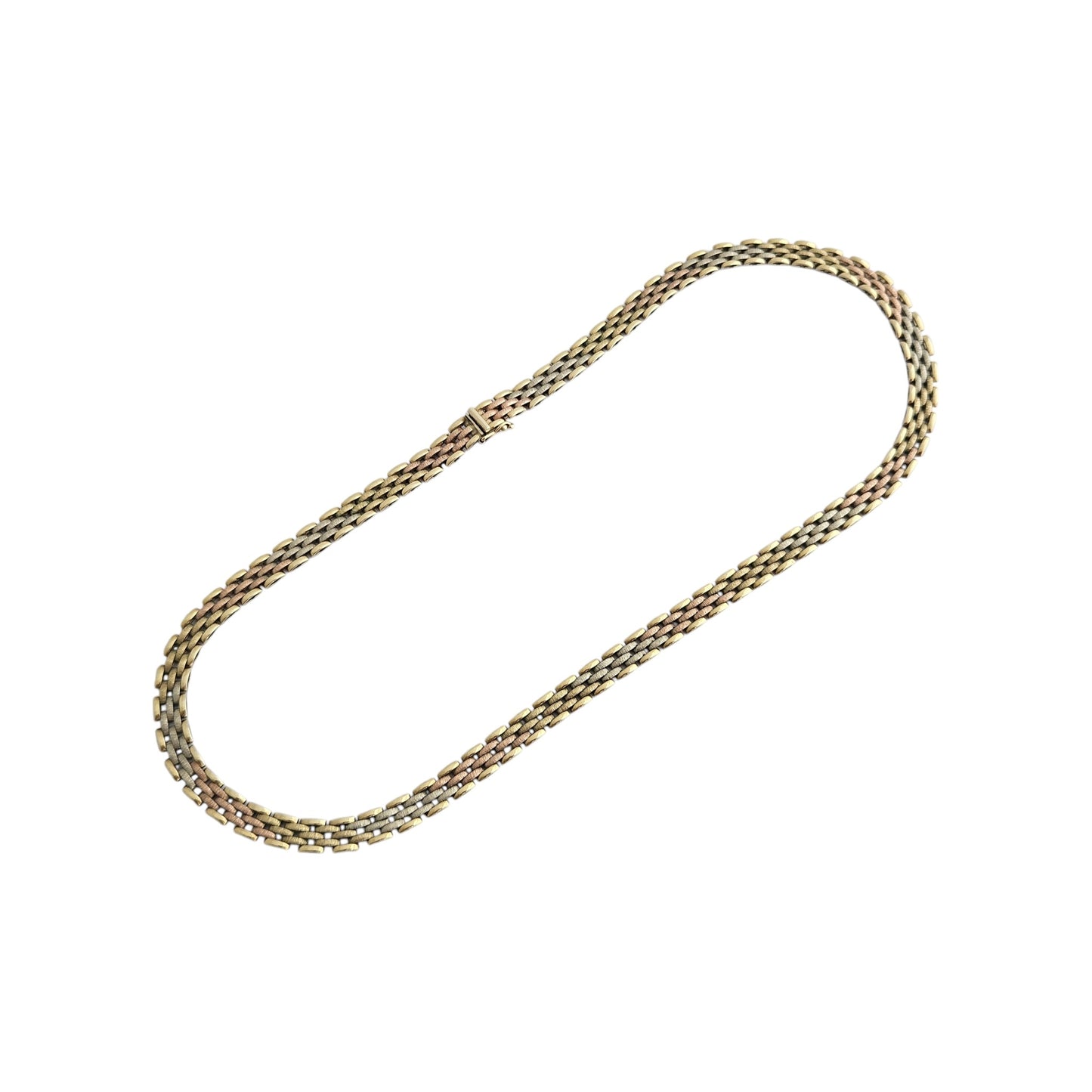 9ct 375 Multi Colour Gold Necklace L 41.2 cm 19.7 g