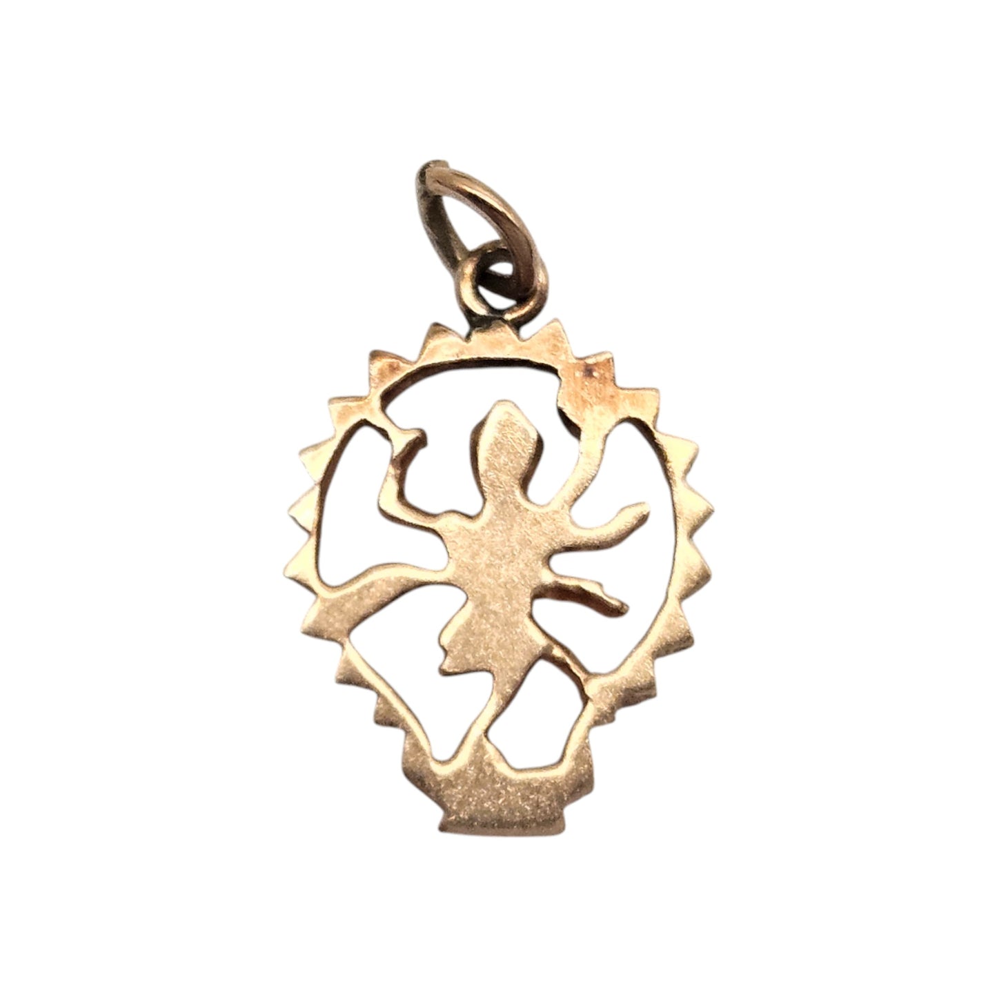 9ct Rose Gold Hindu God/ Goddess Charm L 1.7 cm 1.5 g.