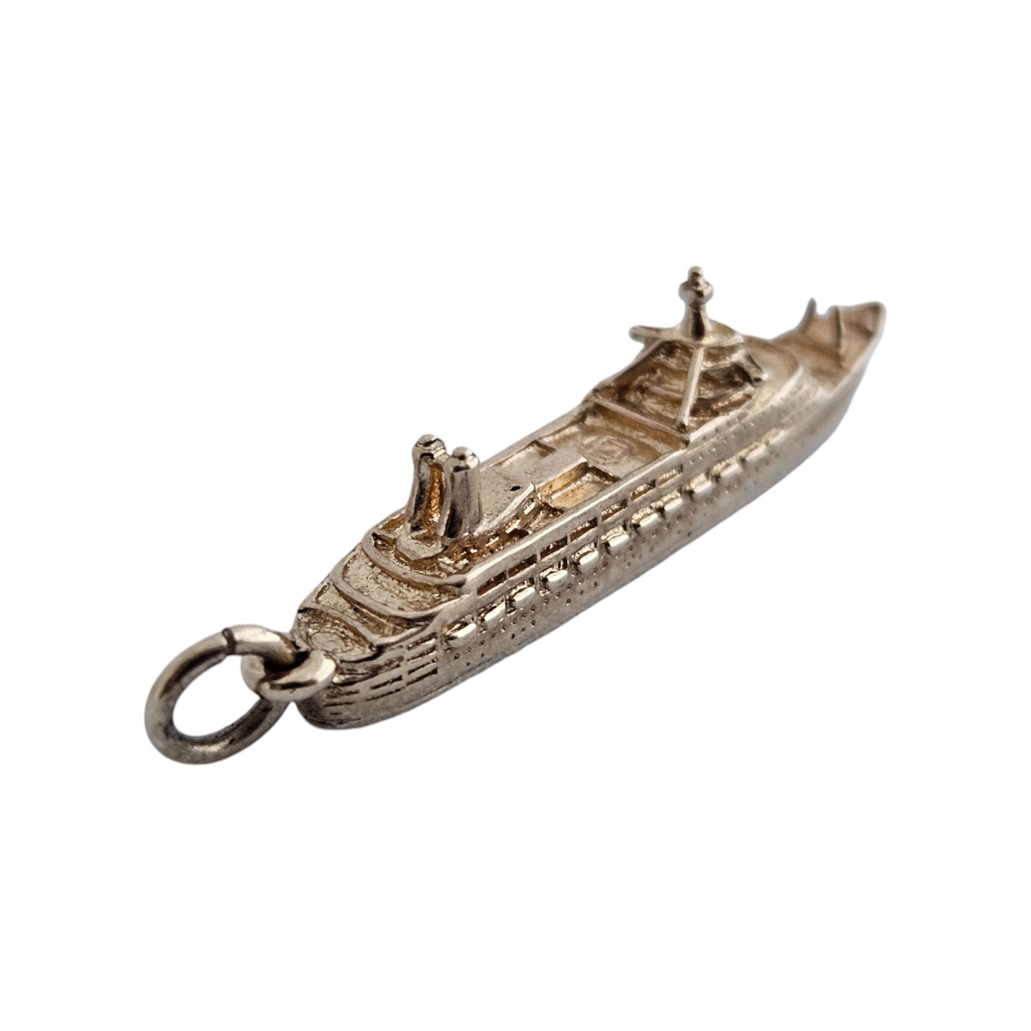 9ct 375 Yellow Gold Canberra Cruise Ship Charm 1977 L 3.0 cm 3.9 g