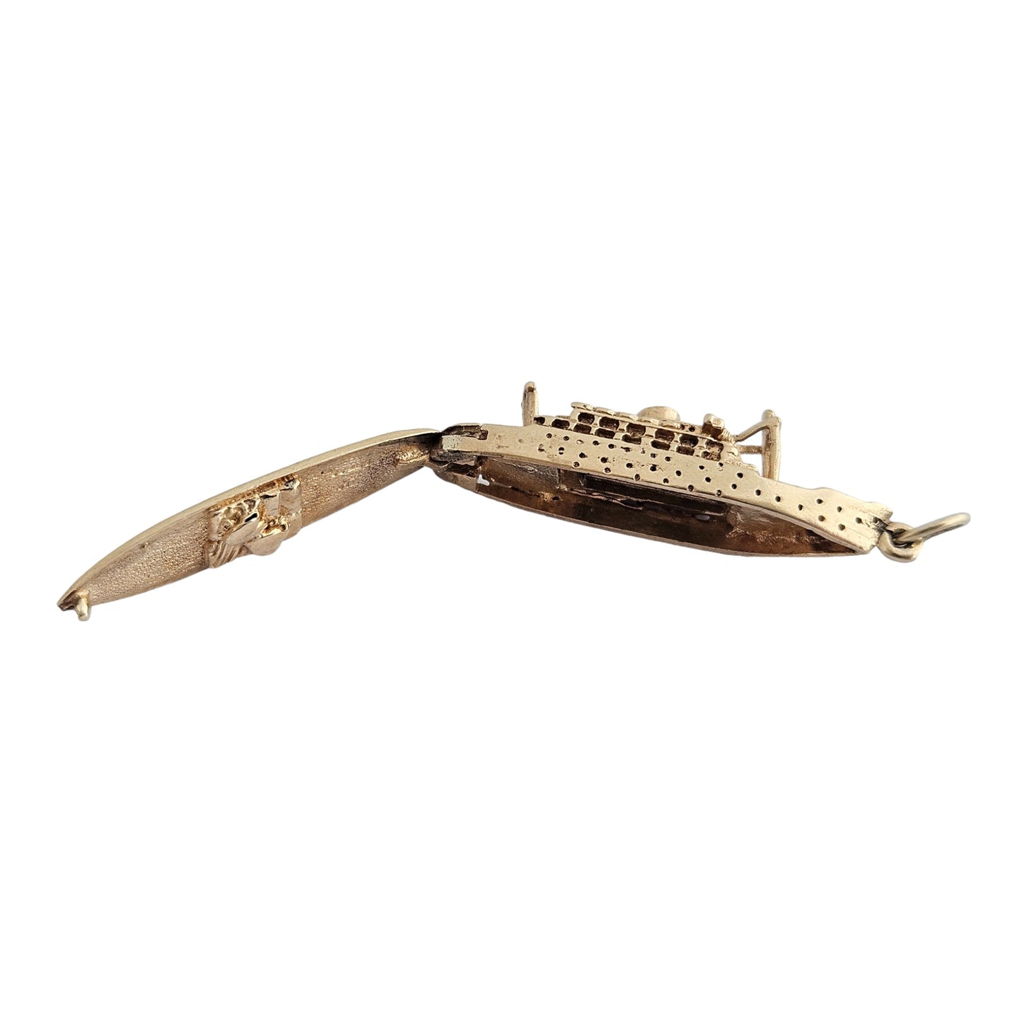 9ct 375 Yellow Gold "Andes" Cruise Ship Opening Charm 1966 L 3.5 cm 8.2 g