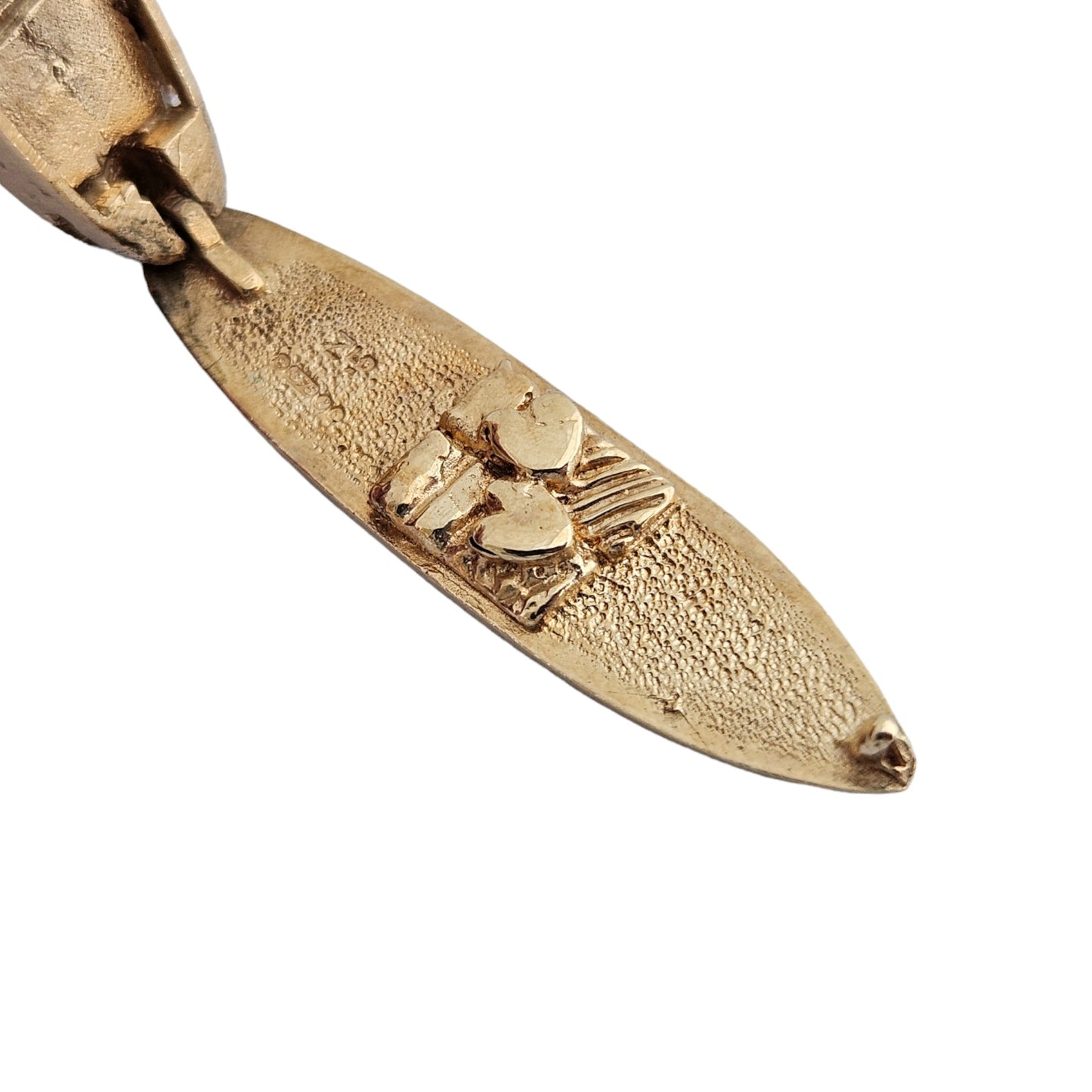 9ct 375 Yellow Gold "Andes" Cruise Ship Opening Charm 1966 L 3.5 cm 8.2 g