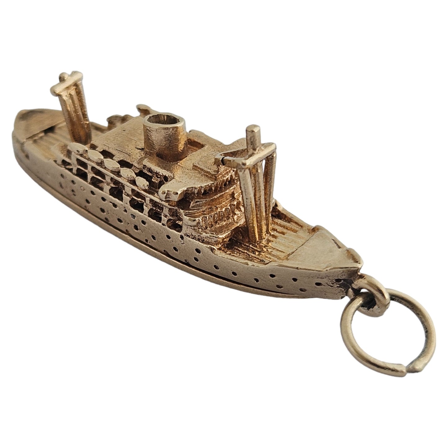 9ct 375 Yellow Gold "Andes" Cruise Ship Opening Charm 1966 L 3.5 cm 8.2 g
