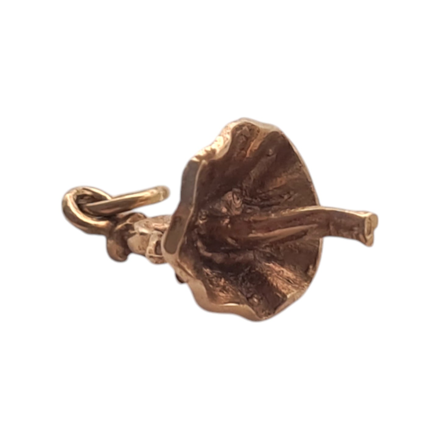 9ct 375 Yellow Gold Ballerina Charm 1957 L 1.4 cm 1.3 g.