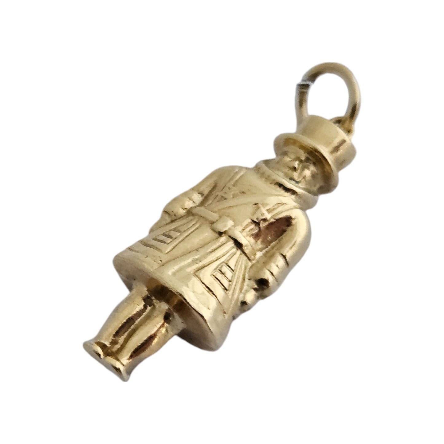 9ct 375 Yellow Gold Beefeater Charm c.1970's L 2.3 cm 1.0 g