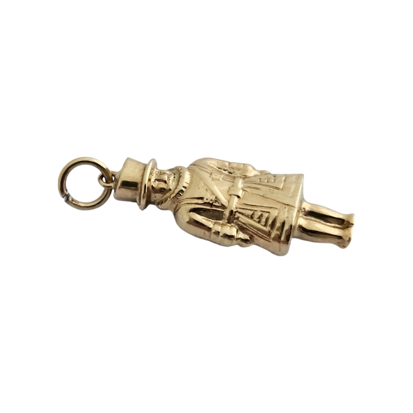 9ct 375 Yellow Gold Beefeater Charm c.1970's L 2.3 cm 1.0 g