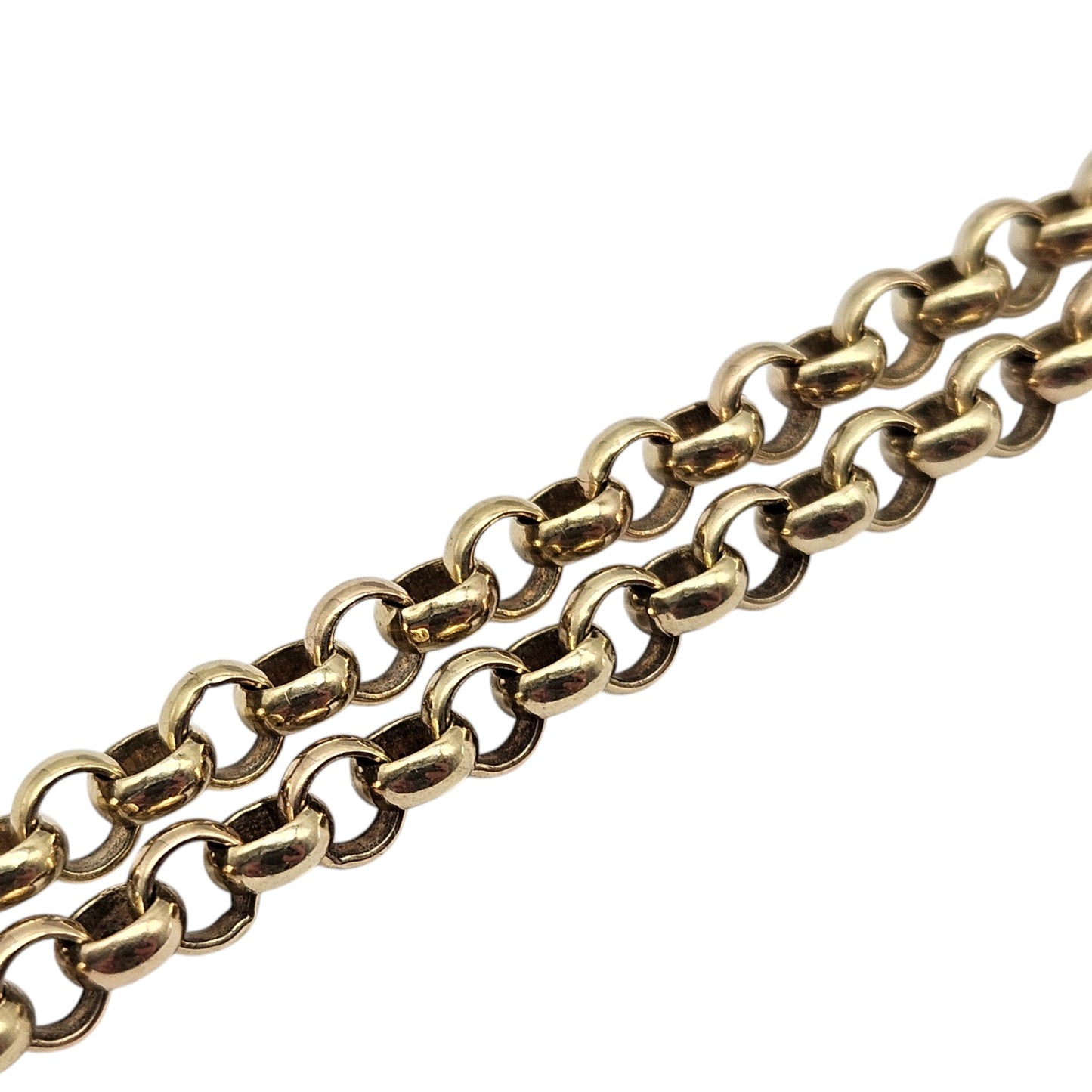 9ct Yellow Gold Belcher Link Bracelet L 22.9 cm 8.6 g