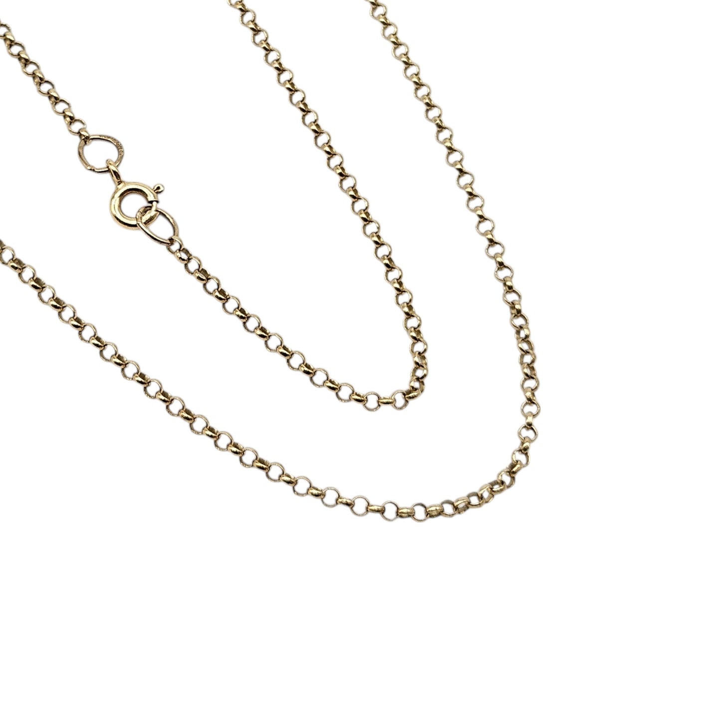 9ct 375 Yellow Gold Belcher Chain L 45.9 cm 2.6 g.