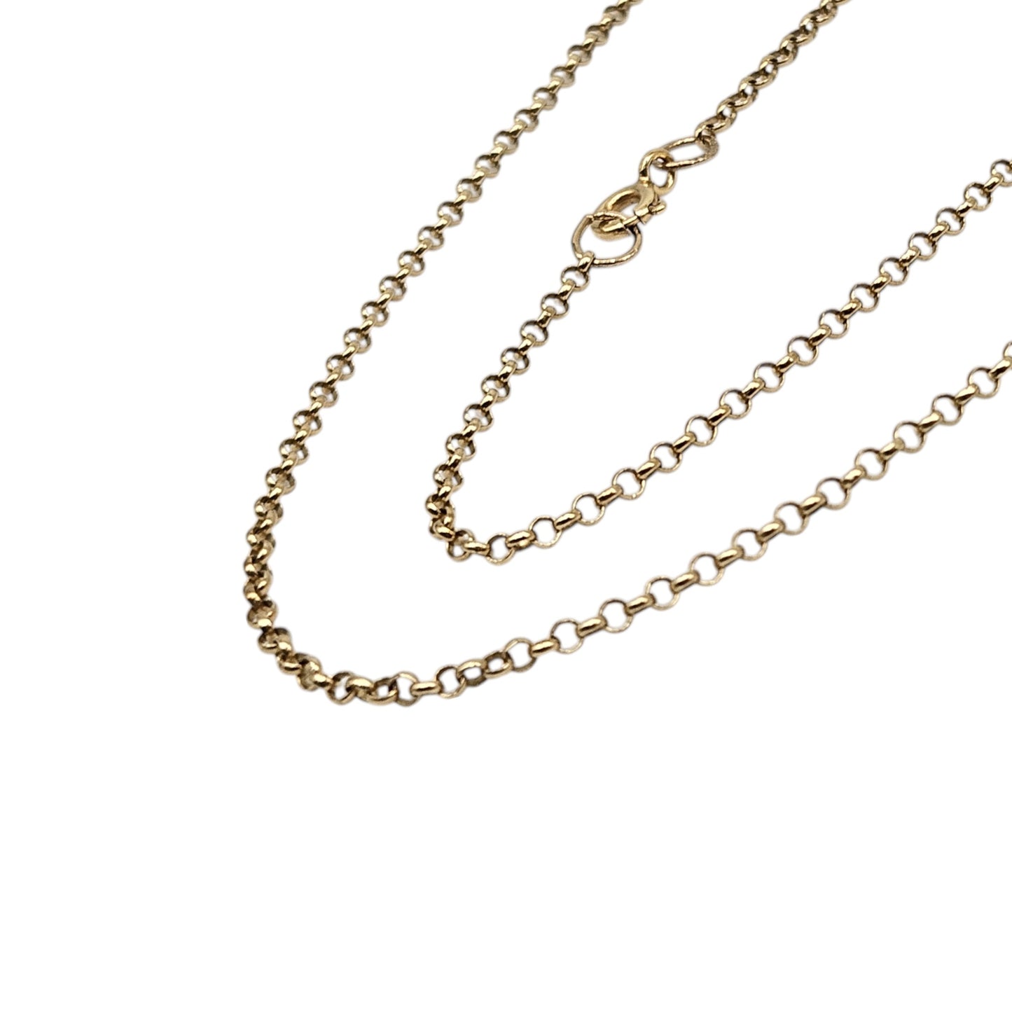 9ct 375 Yellow Gold Belcher Chain L 45.9 cm 2.6 g.