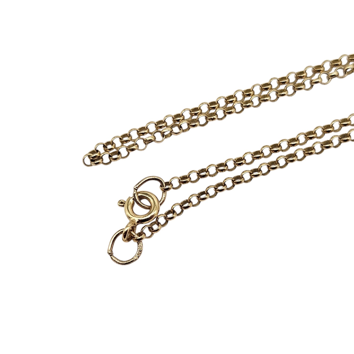 9ct 375 Yellow Gold Belcher Chain L 45.9 cm 2.6 g.