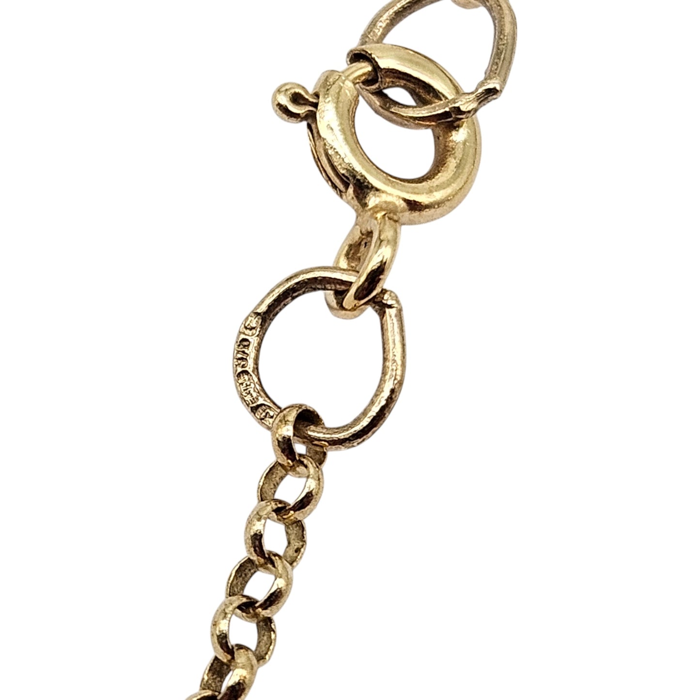 9ct 375 Yellow Gold Belcher Chain L 45.9 cm 2.6 g.