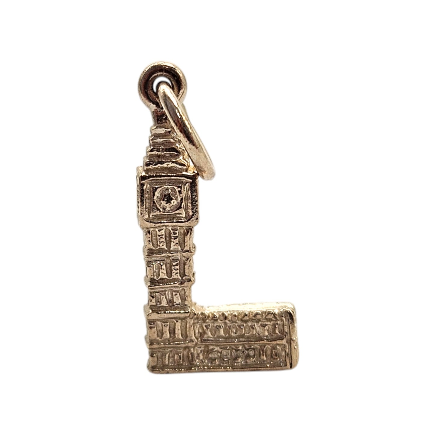 9ct 375 Yellow Gold Big Ben Charm L 1.6 cm 2.0 g.