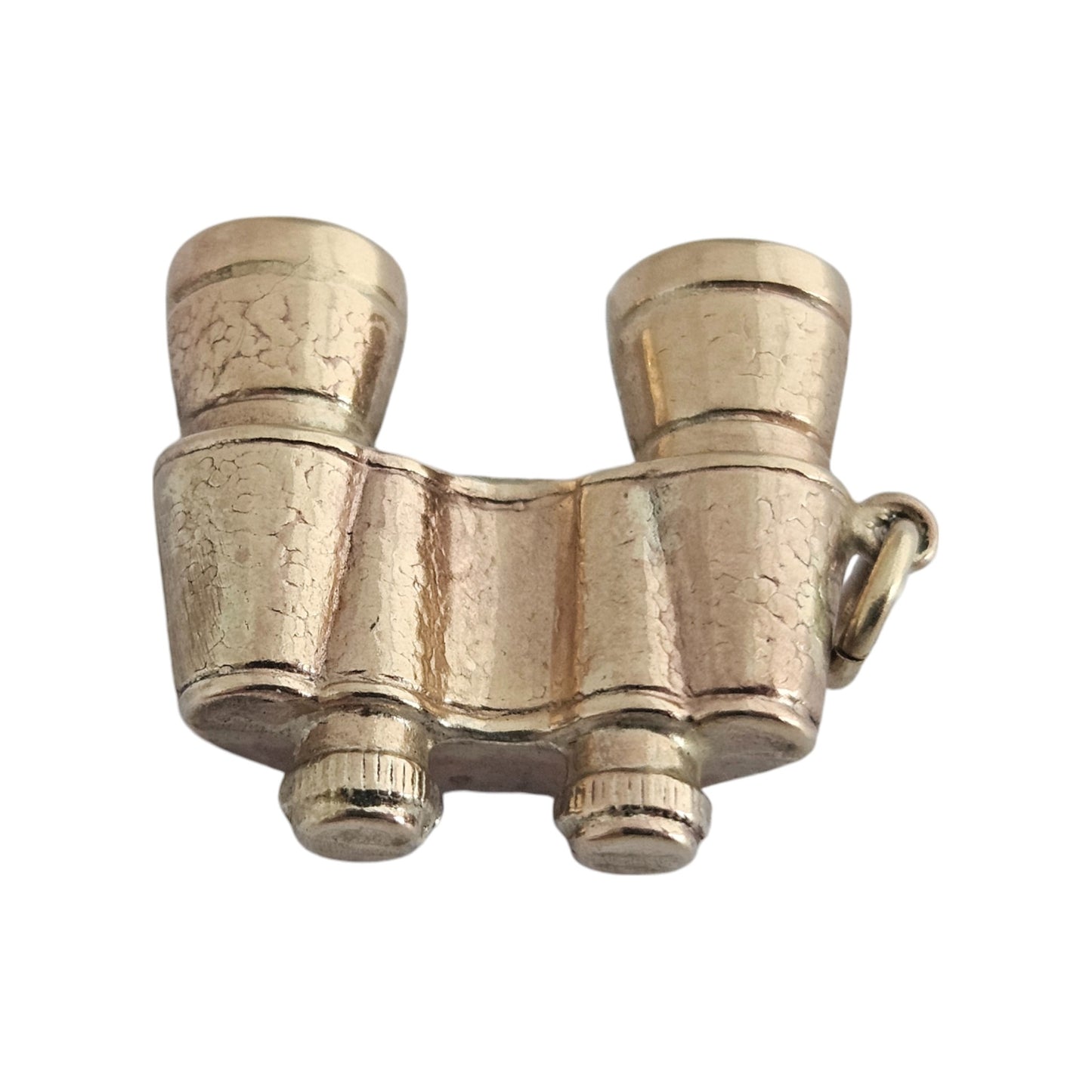 9ct 375 Yellow Gold Binoculars Charm 1974 L 1.8 cm 1.8 g