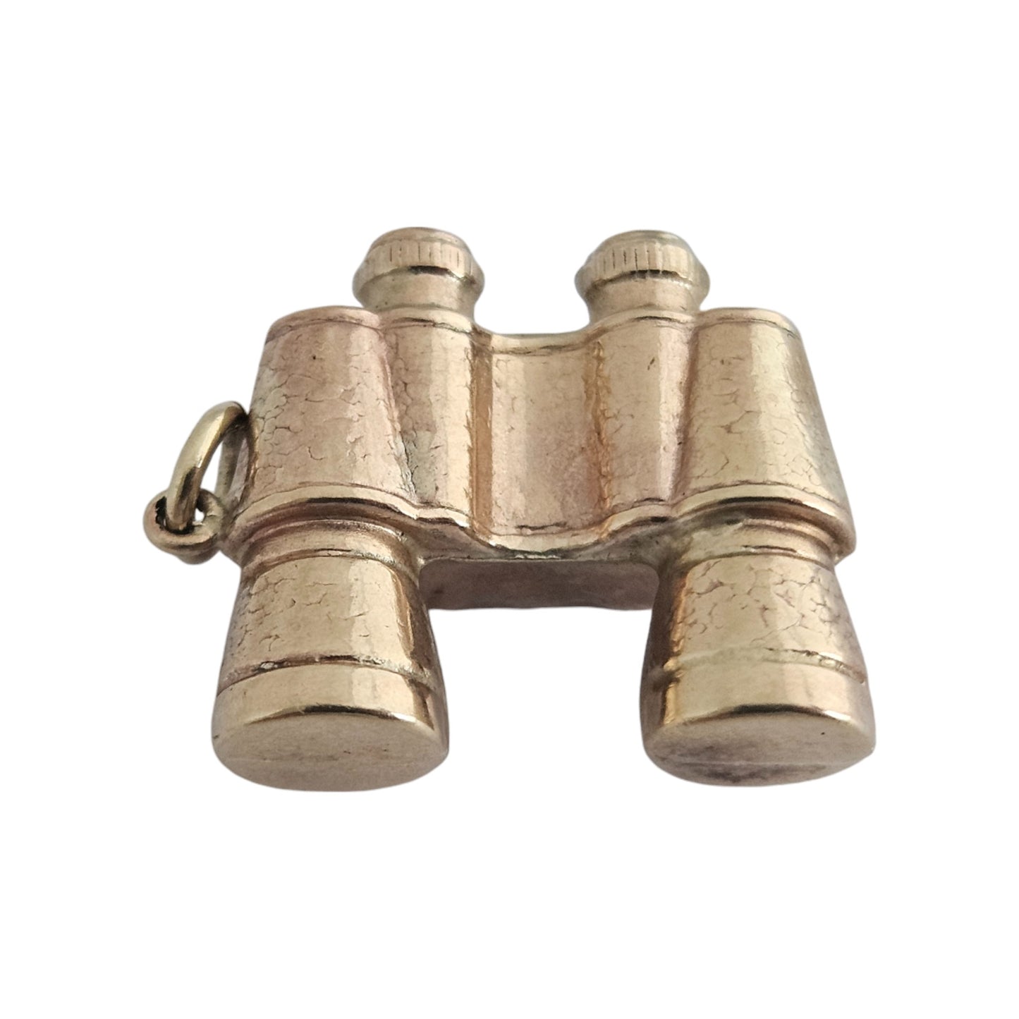9ct 375 Yellow Gold Binoculars Charm 1974 L 1.8 cm 1.8 g