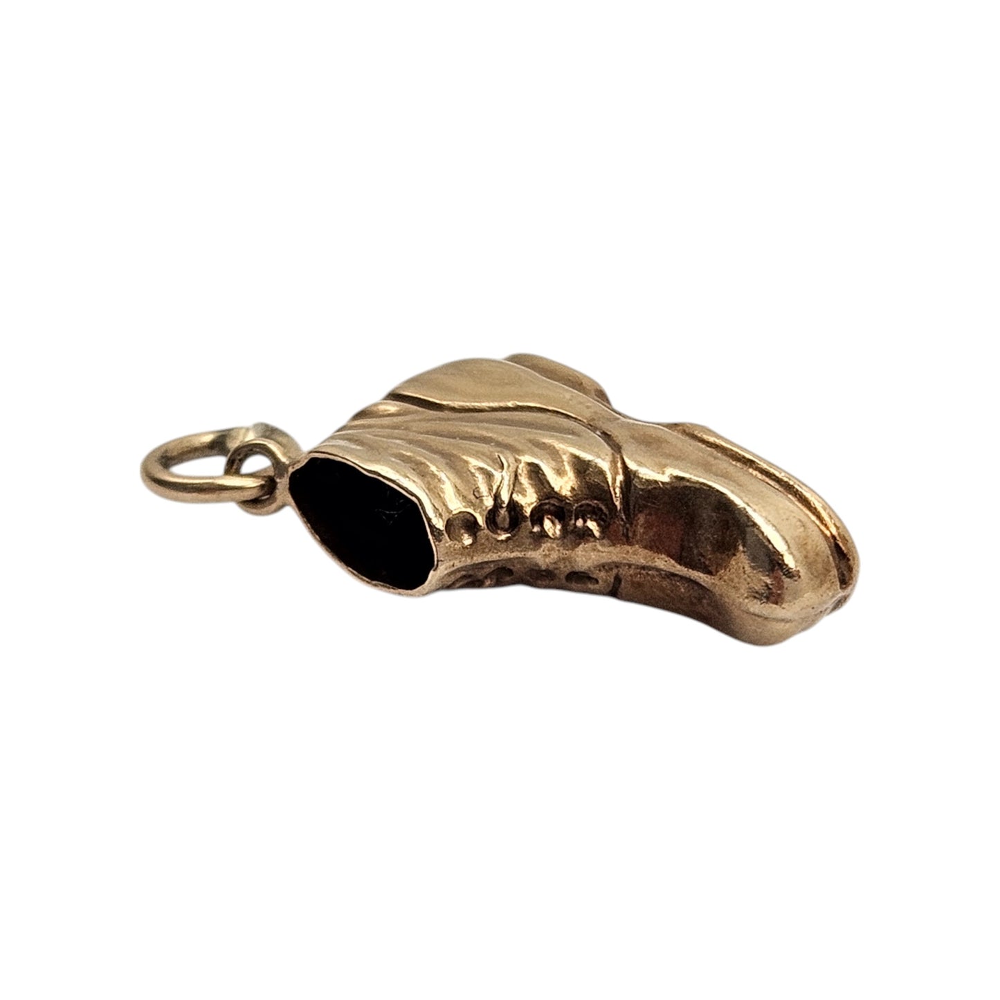 Chester 9ct 375 Yellow Gold Boot Charm 1960 L 1.3 cm 0.6 g.