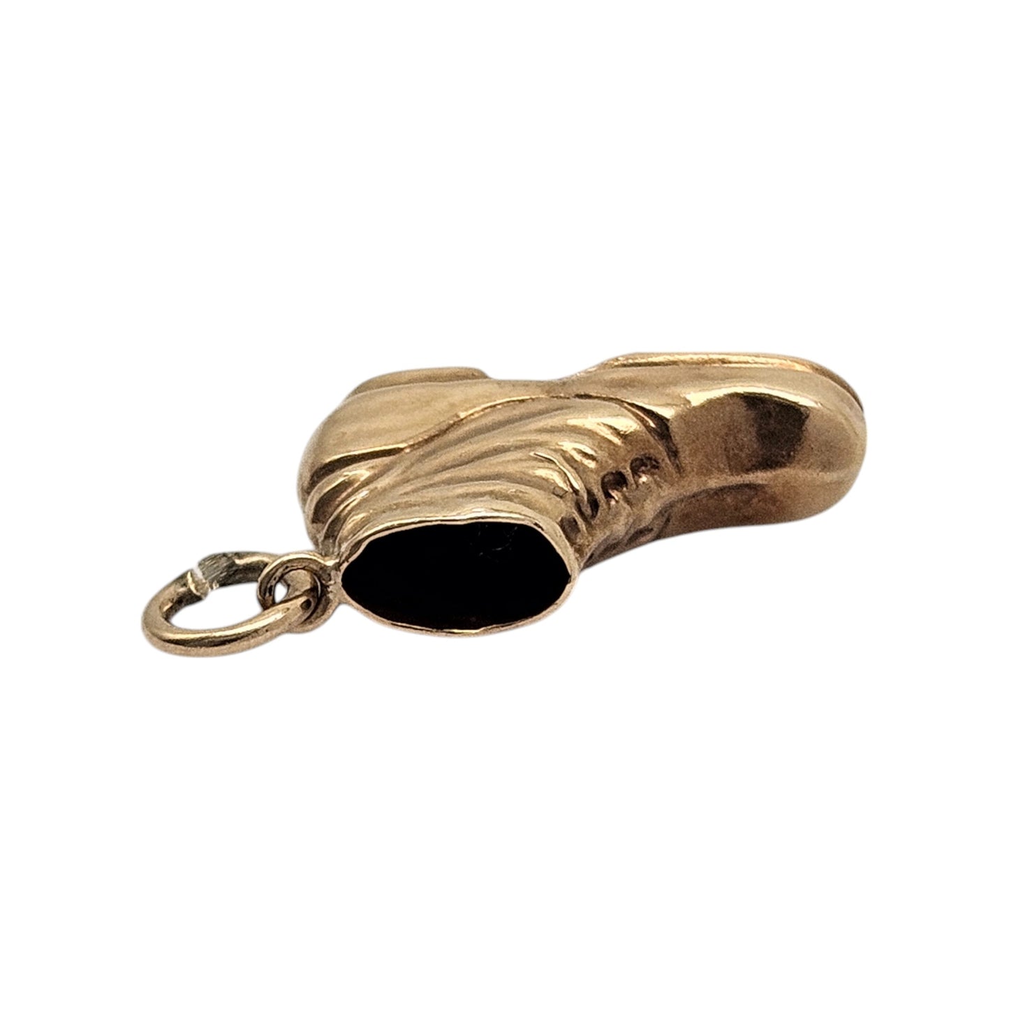 Chester 9ct 375 Yellow Gold Boot Charm 1960 L 1.3 cm 0.6 g.