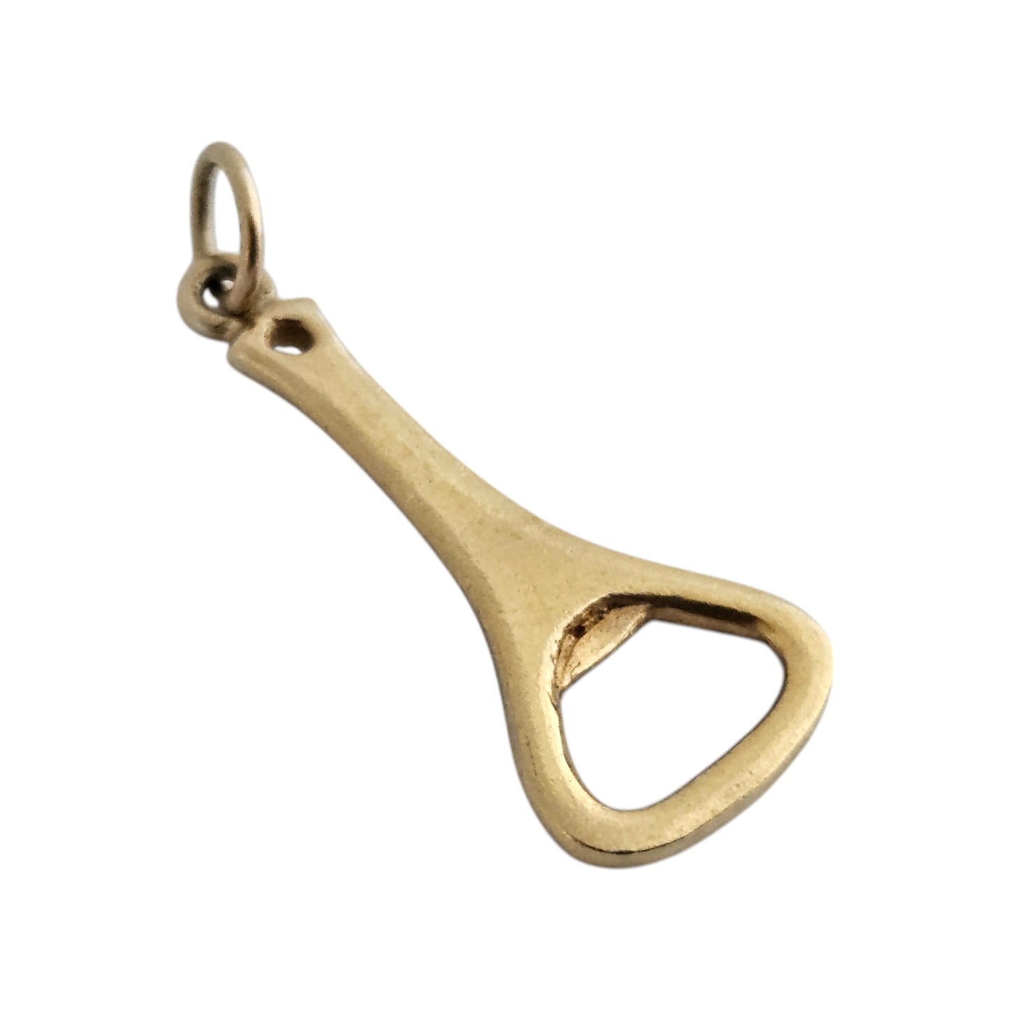 9ct 375 Yellow Gold Bottle Opener Charm 1966 L 2.2 cm 1.5 g.