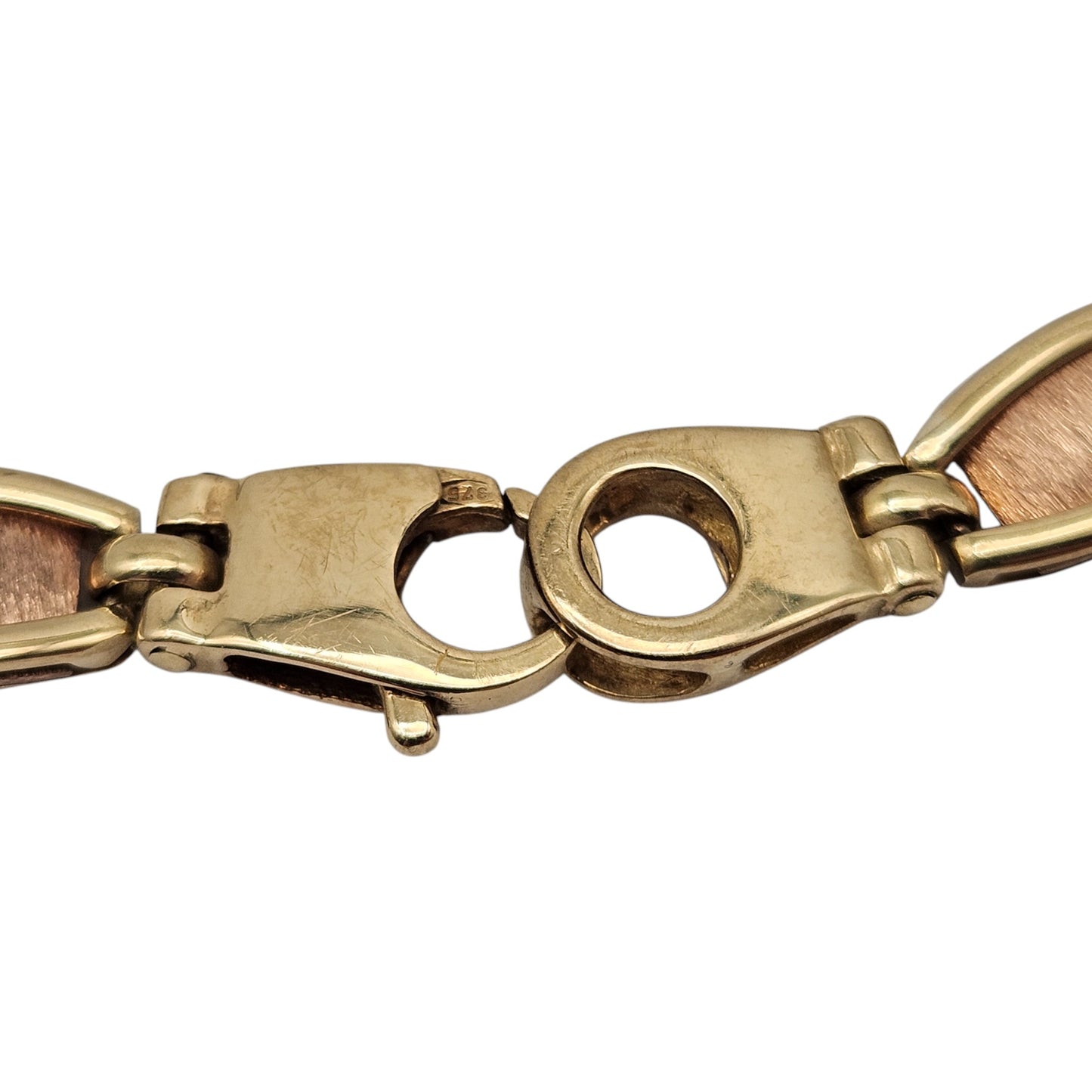 Pretty 9ct 375 Yellow Gold Bracelet L 18.3 cm 9.9 g.