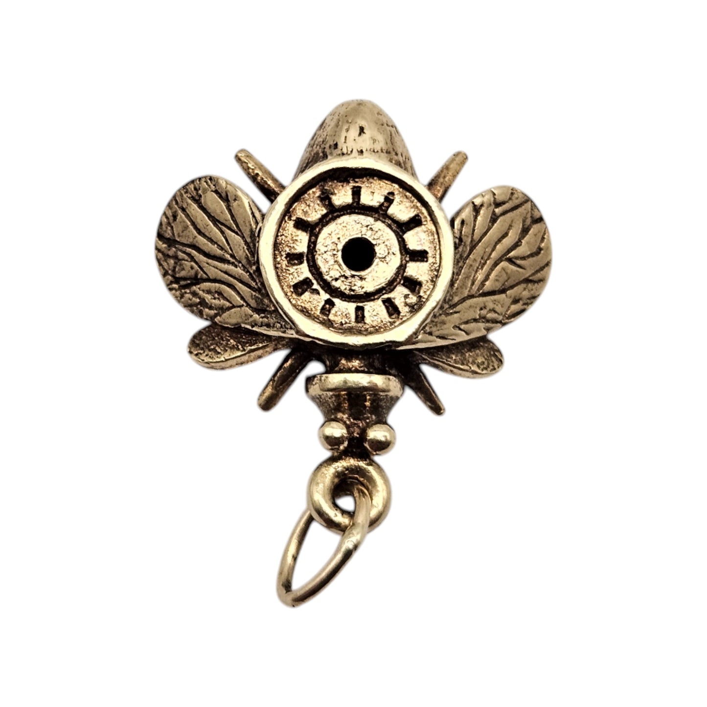 9ct 375 Yellow Gold Bug Insects Charm 1967 L 1.6 cm 2.7 g.