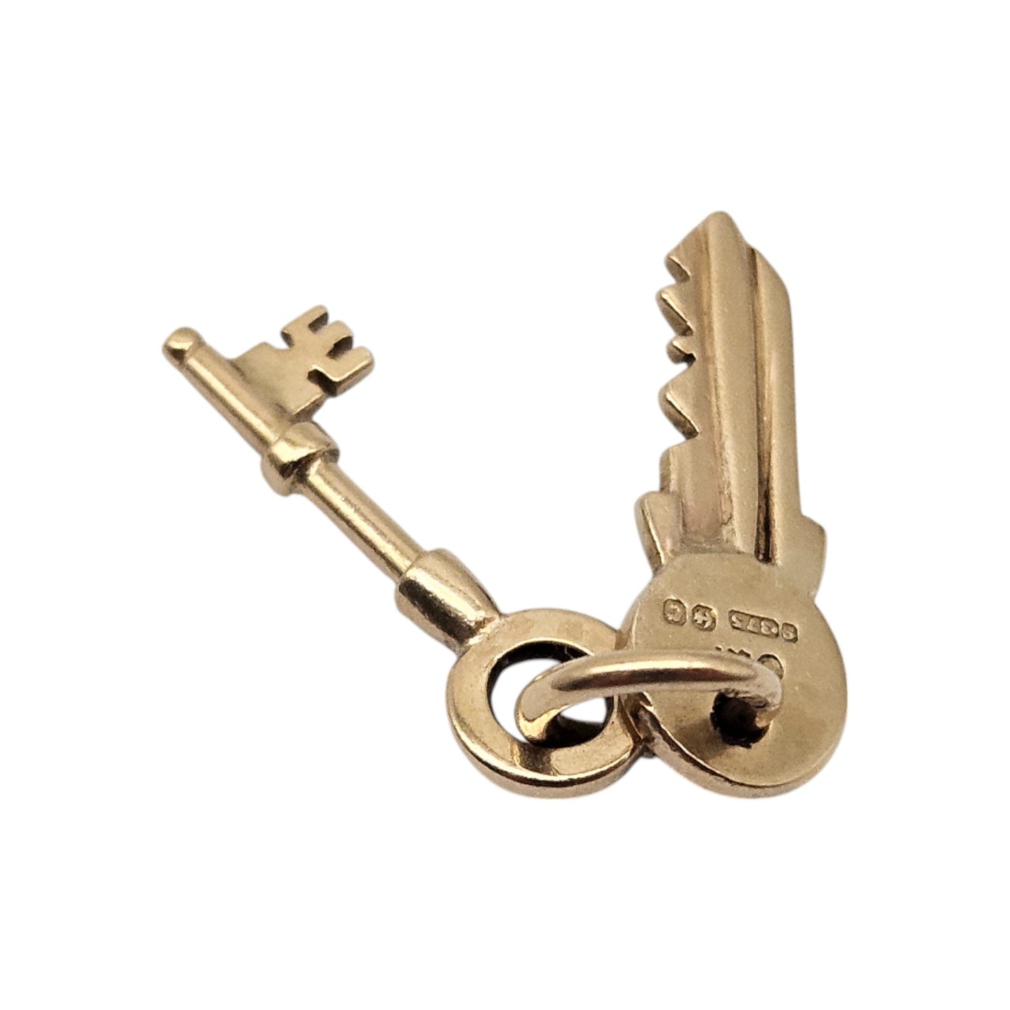 9ct 375 Yellow Gold Bundle Of Keys Charm 1960 L 1.7 cm 1.4 g.