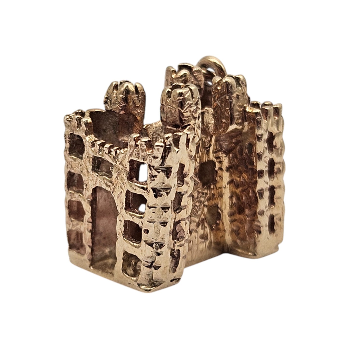 Irish 9ct 375 Yellow Gold Bunratty Castle Charm c.1976 L 1.4 cm 5.6 g.