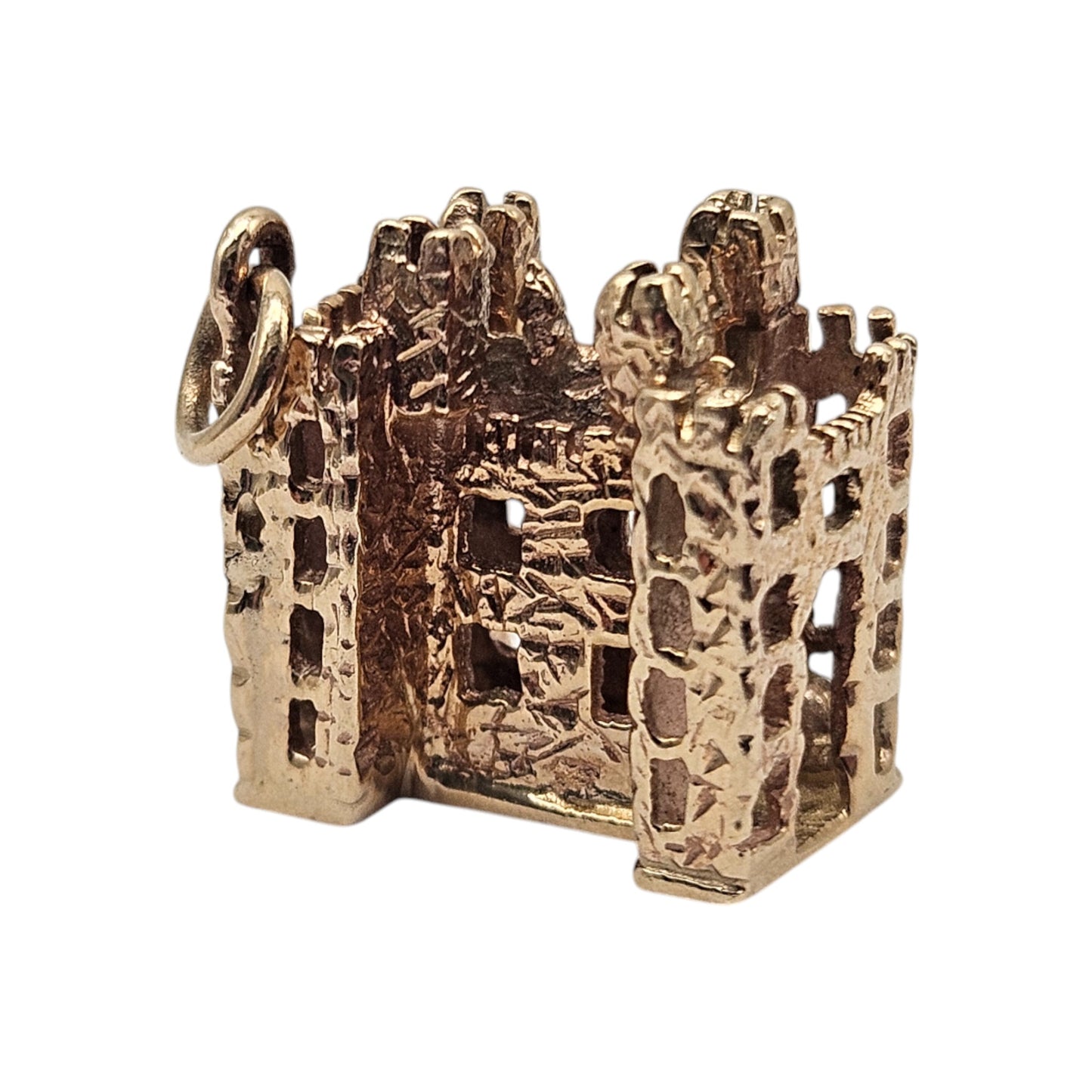 Irish 9ct 375 Yellow Gold Bunratty Castle Charm c.1976 L 1.4 cm 5.6 g.
