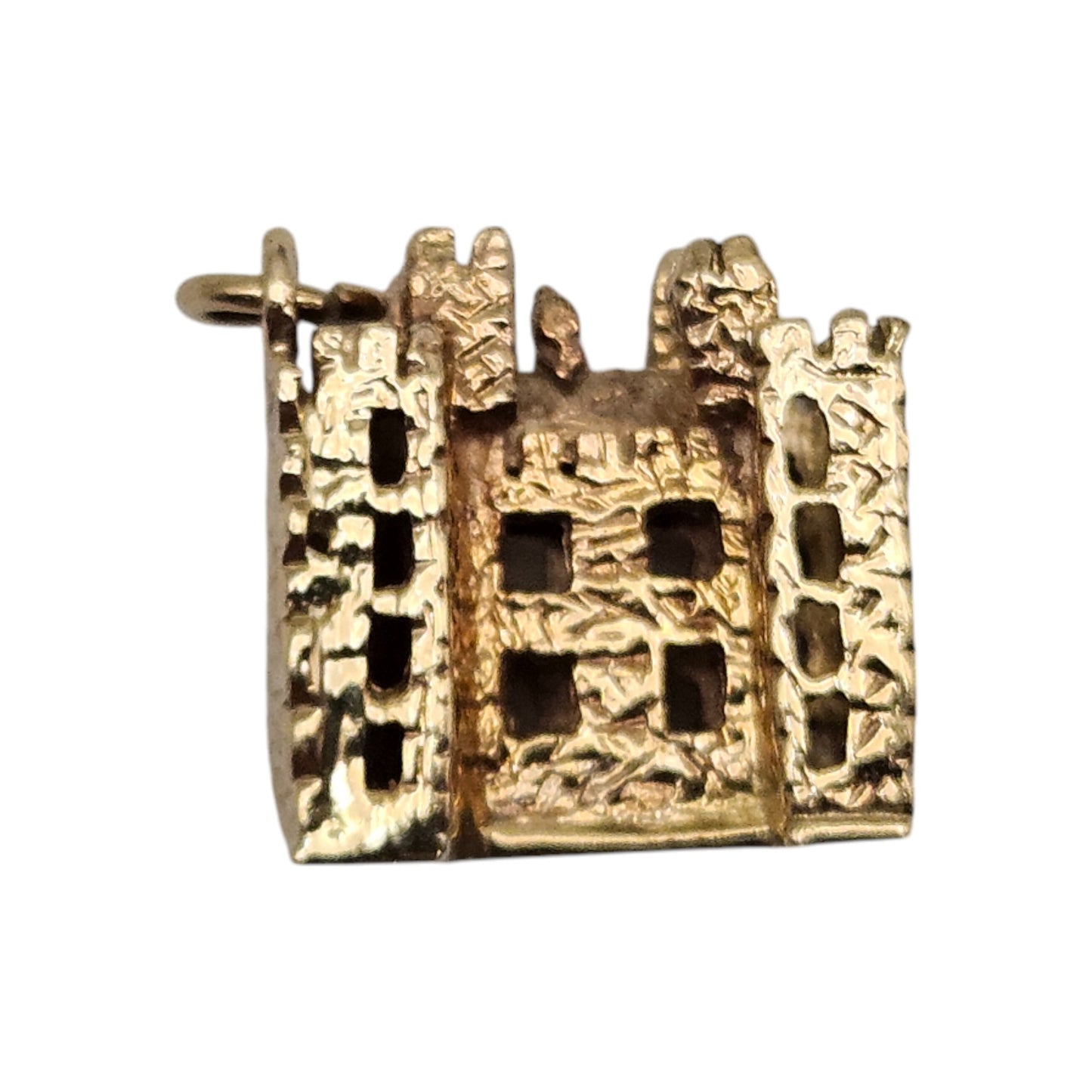 Irish 9ct 375 Yellow Gold Bunratty Castle Charm c.1976 L 1.4 cm 5.6 g.