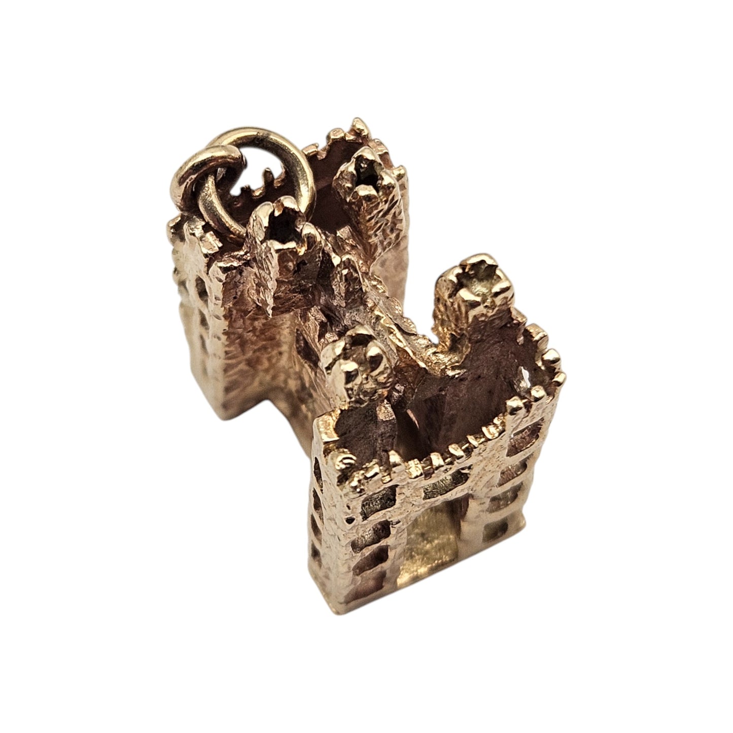 Irish 9ct 375 Yellow Gold Bunratty Castle Charm c.1976 L 1.4 cm 5.6 g.