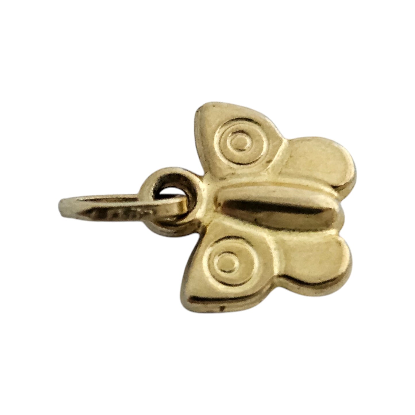 Petite 9ct 375 Yellow Gold Butterfly Charm L 9 mm 0.3 g